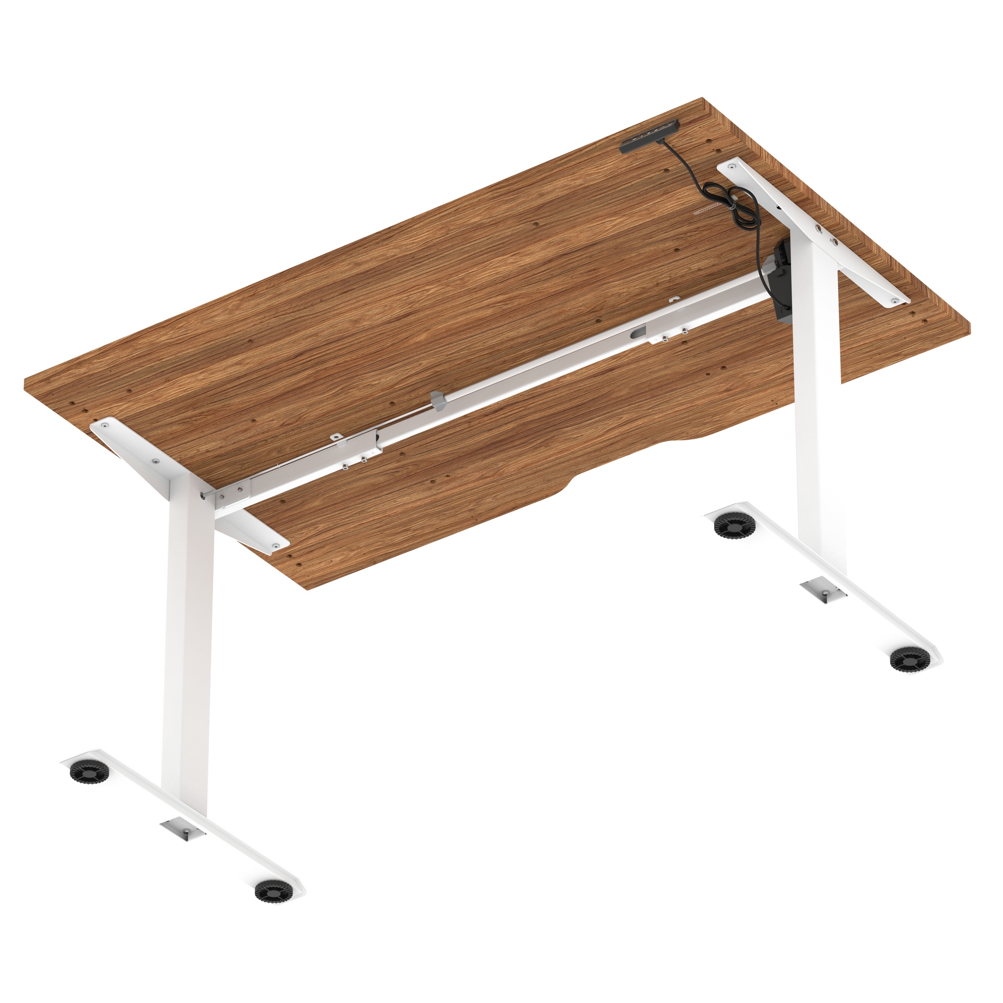 Walnut / White Frame
