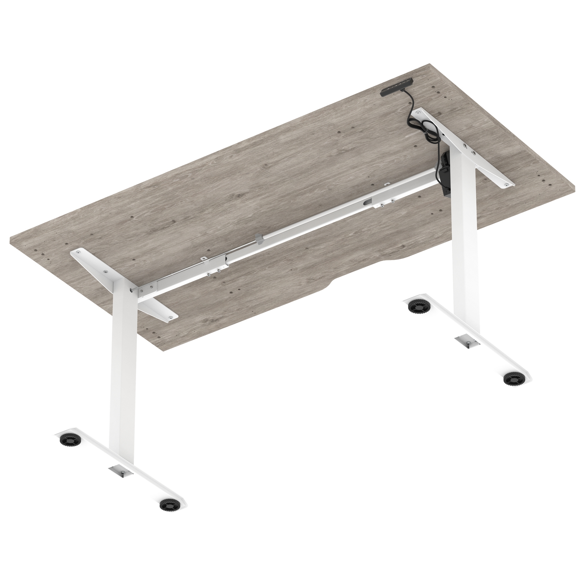Grey Oak / White Frame