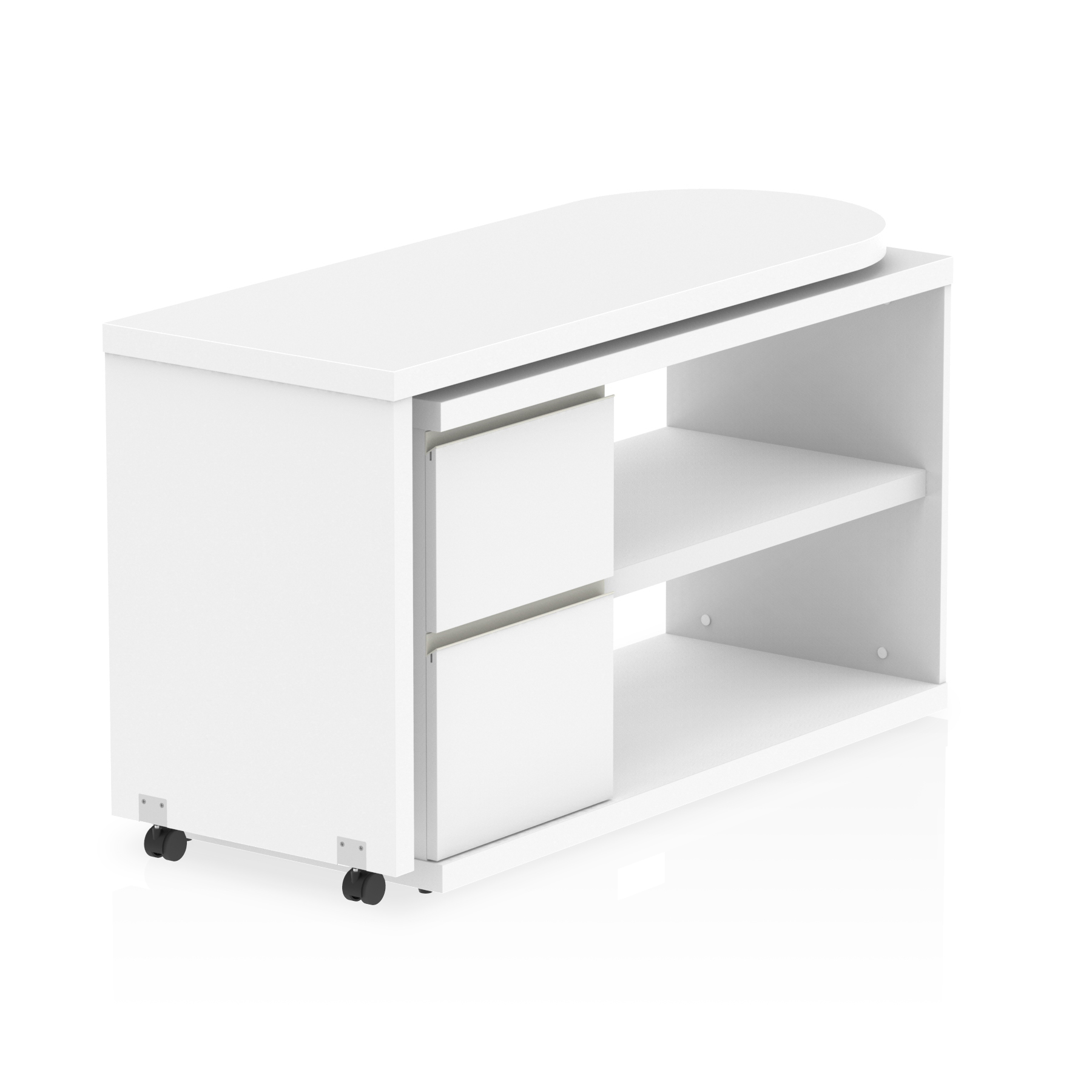 Fleur Smart Storage Office Desk White thumbnail 12