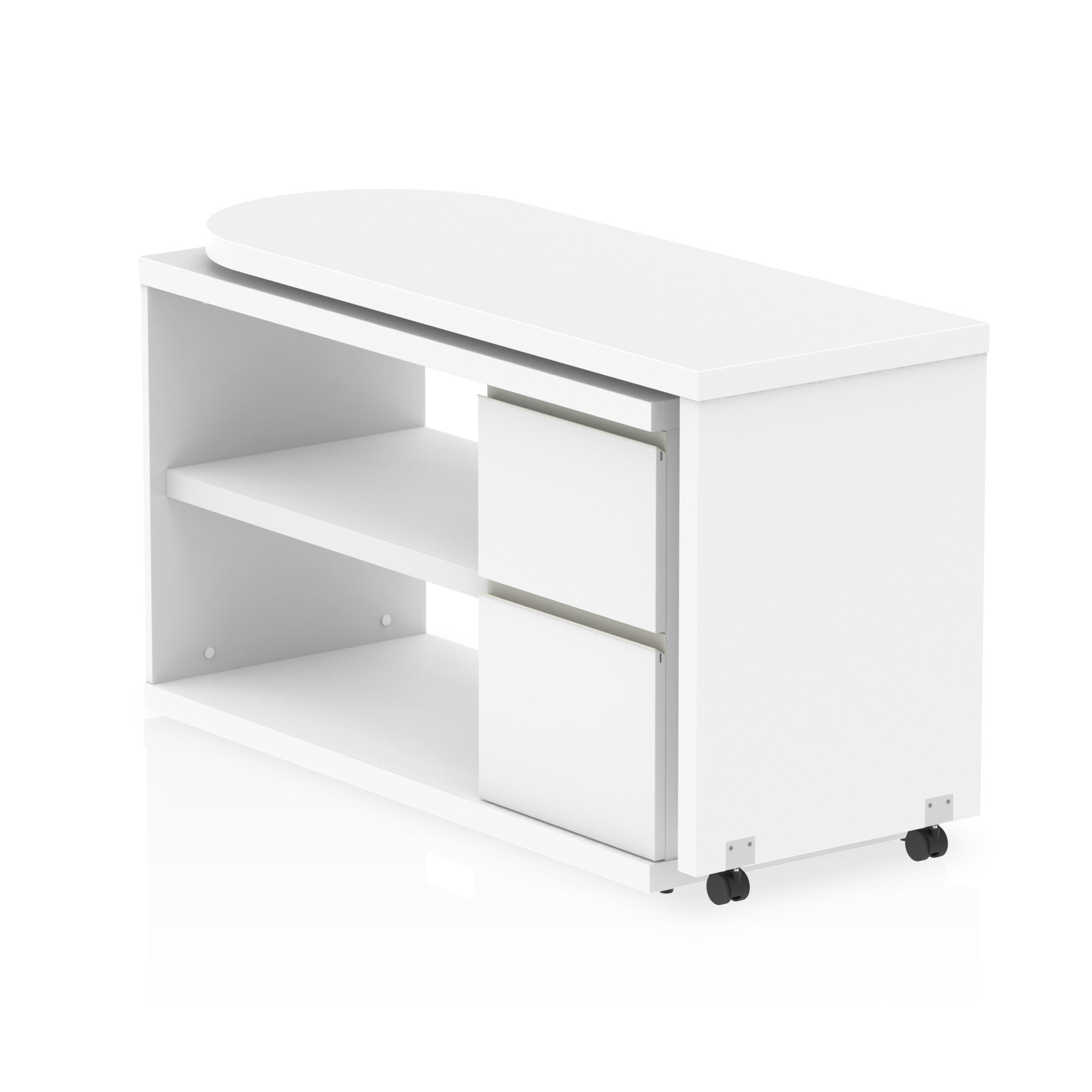 Fleur Smart Storage Office Desk White thumbnail 6