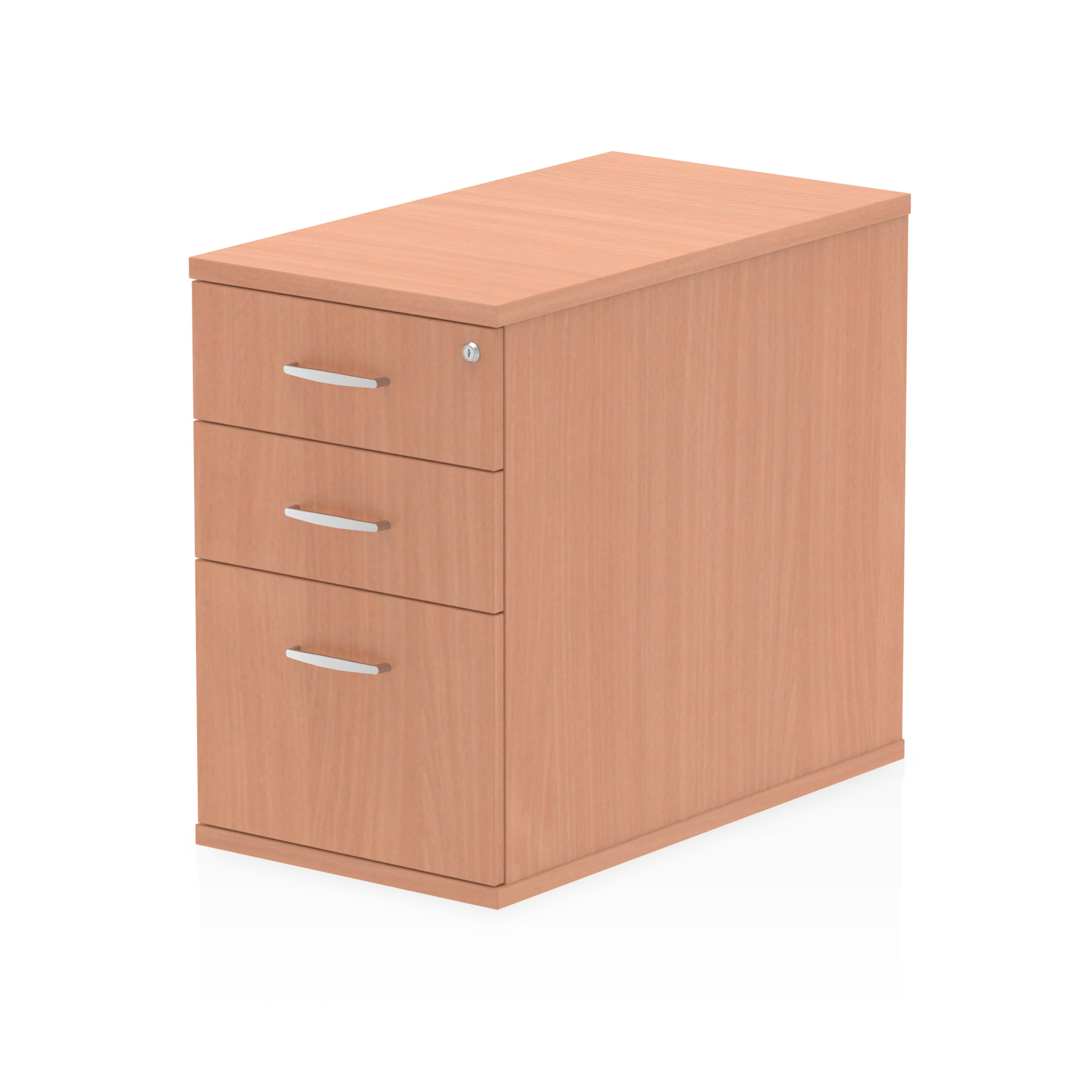 Impulse Desk High Pedestal — Beech