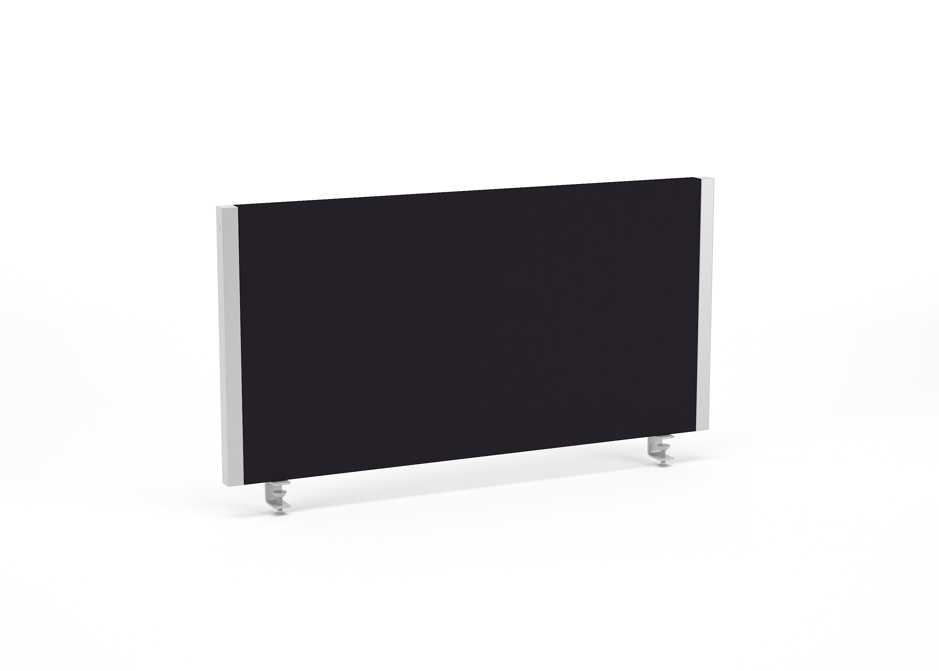 Impulse Straight Screens - 400mm High — Black & Silver