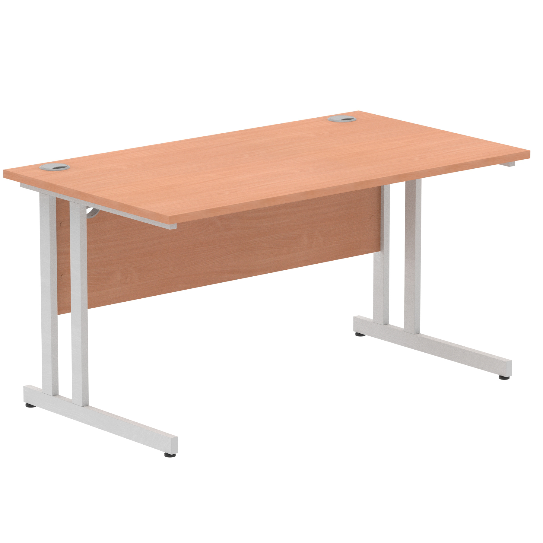 Beech / Silver Frame