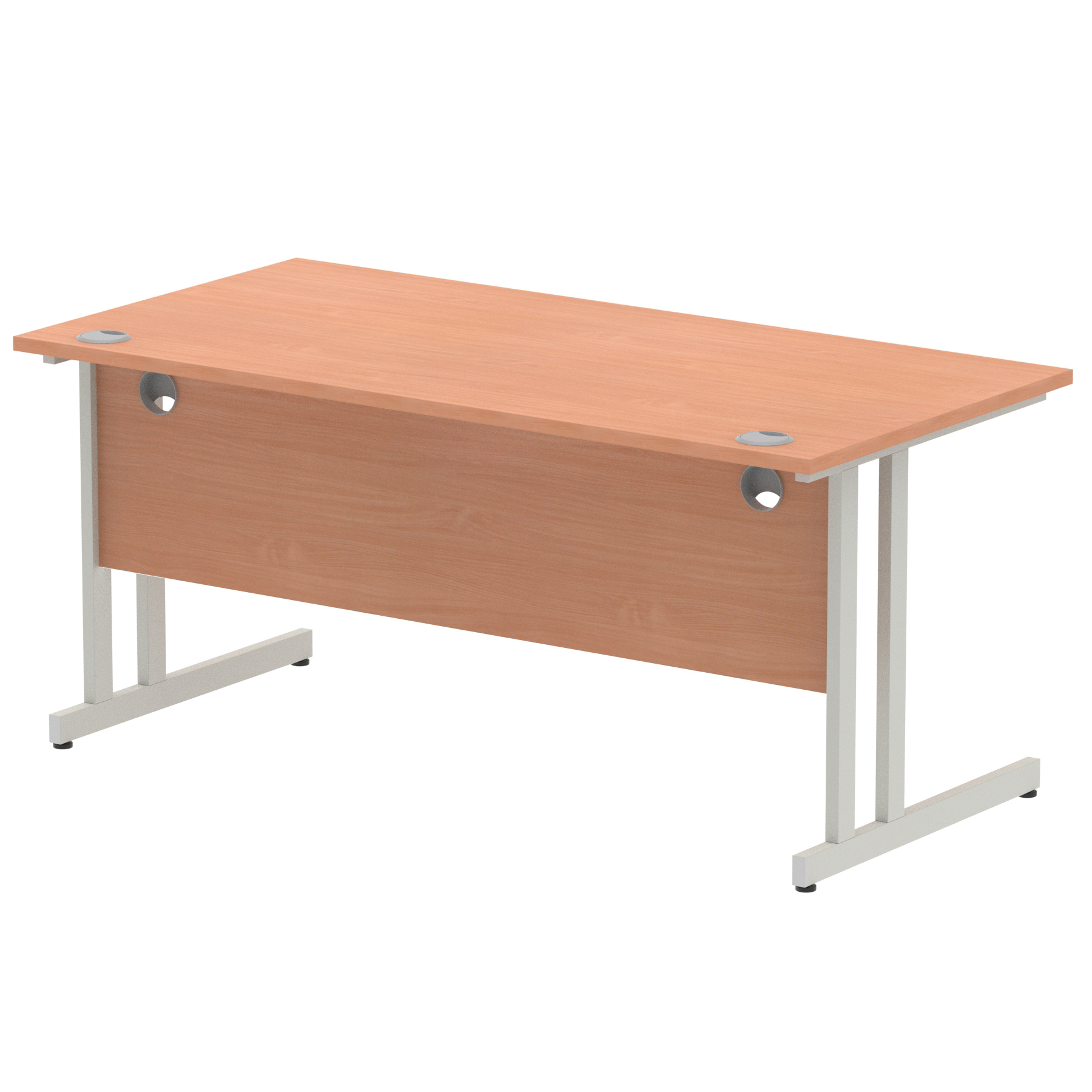 Beech / Silver Frame