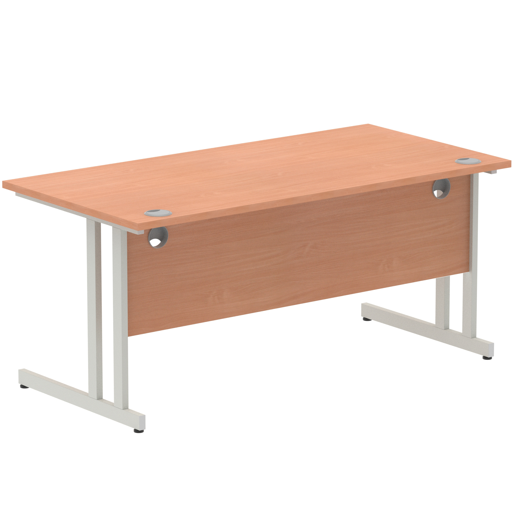 Beech / Silver Frame