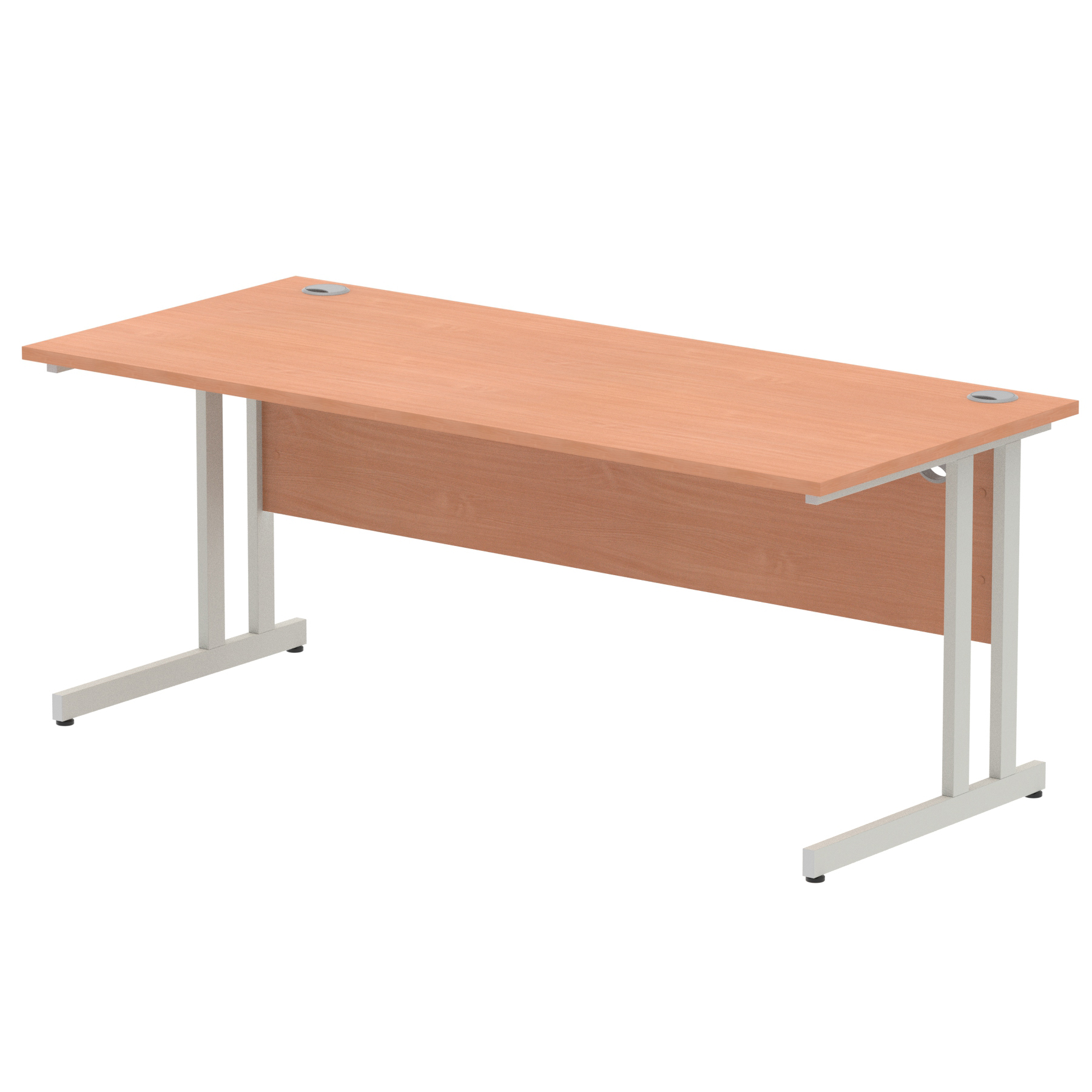 Beech / Silver Frame