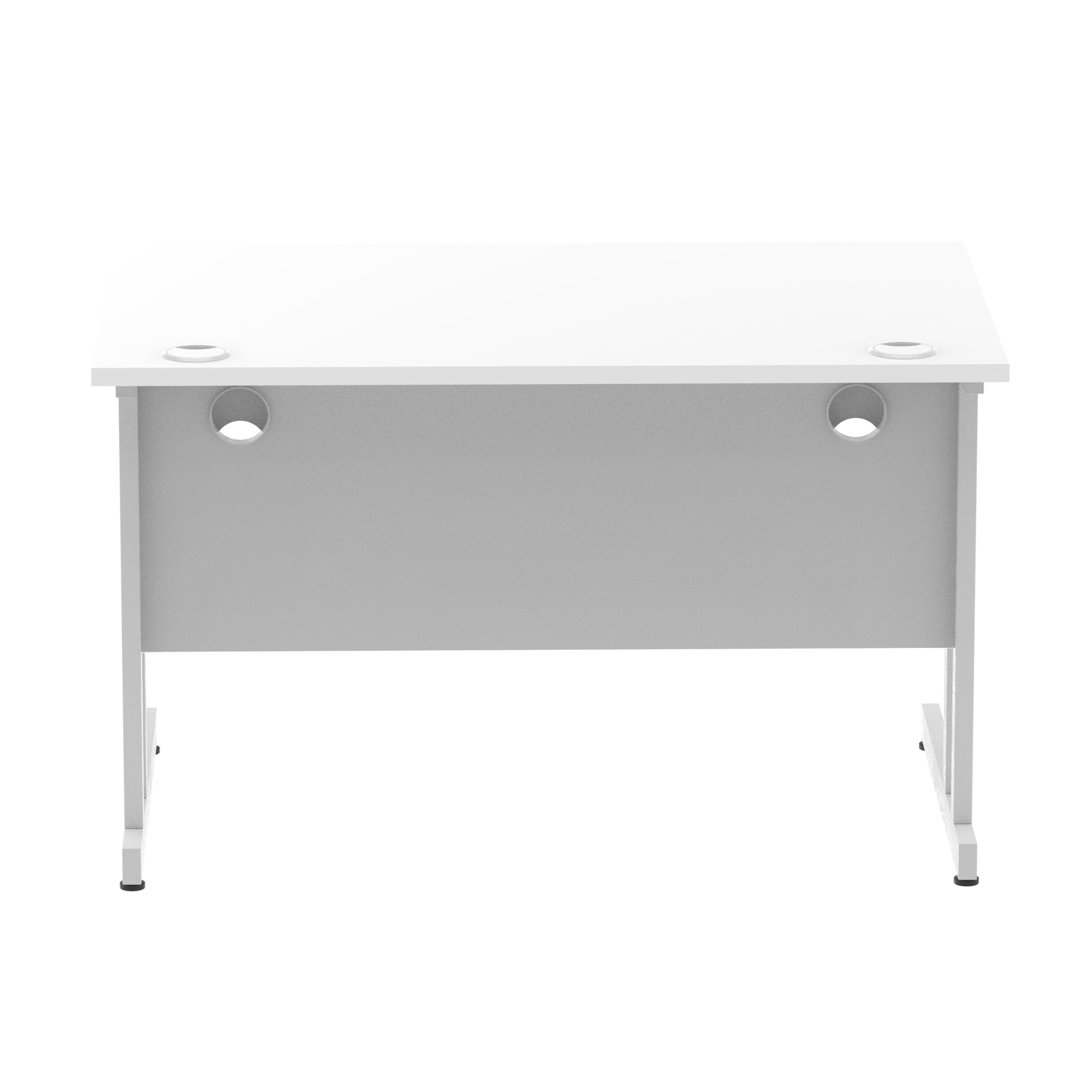 White / Silver Frame