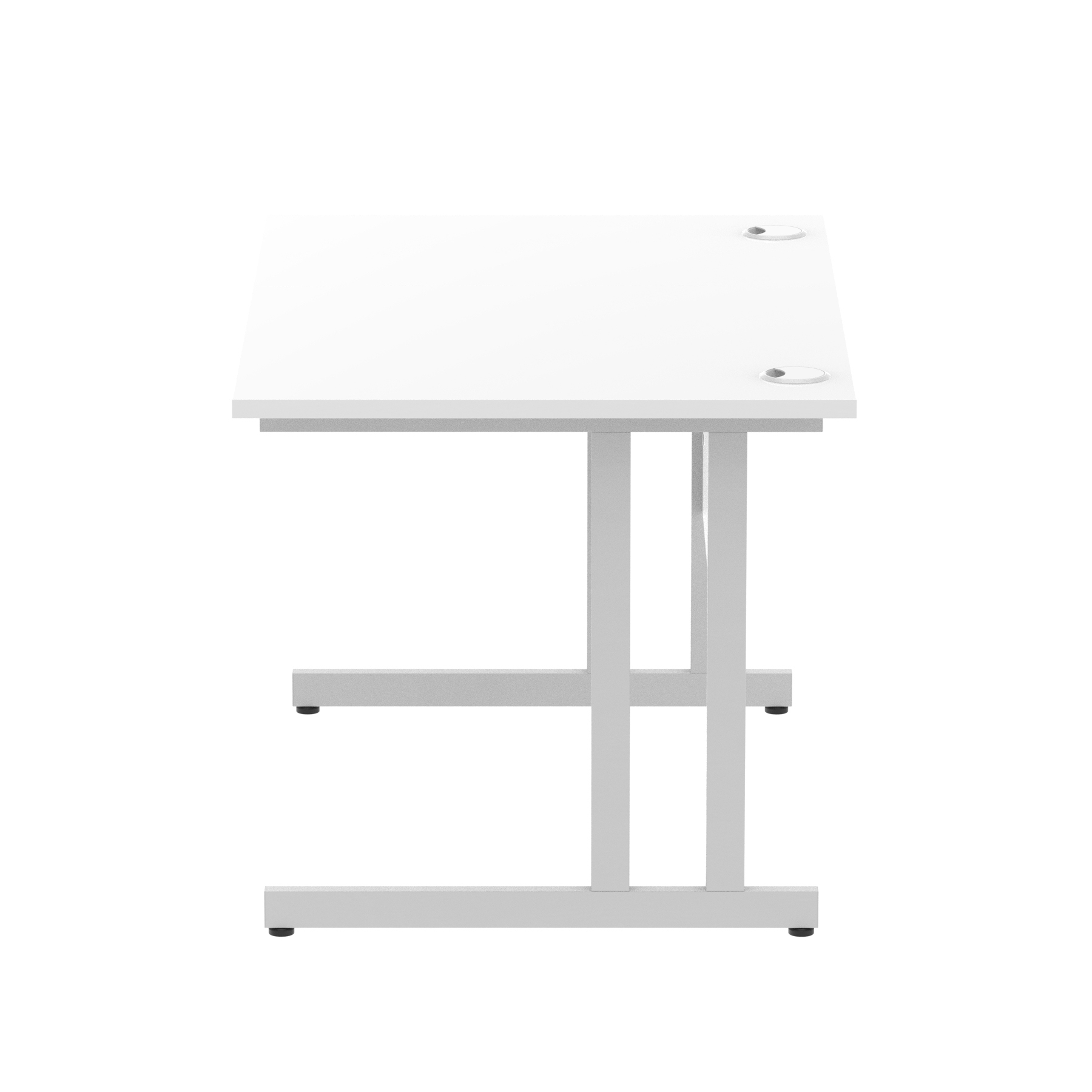 White / Silver Frame