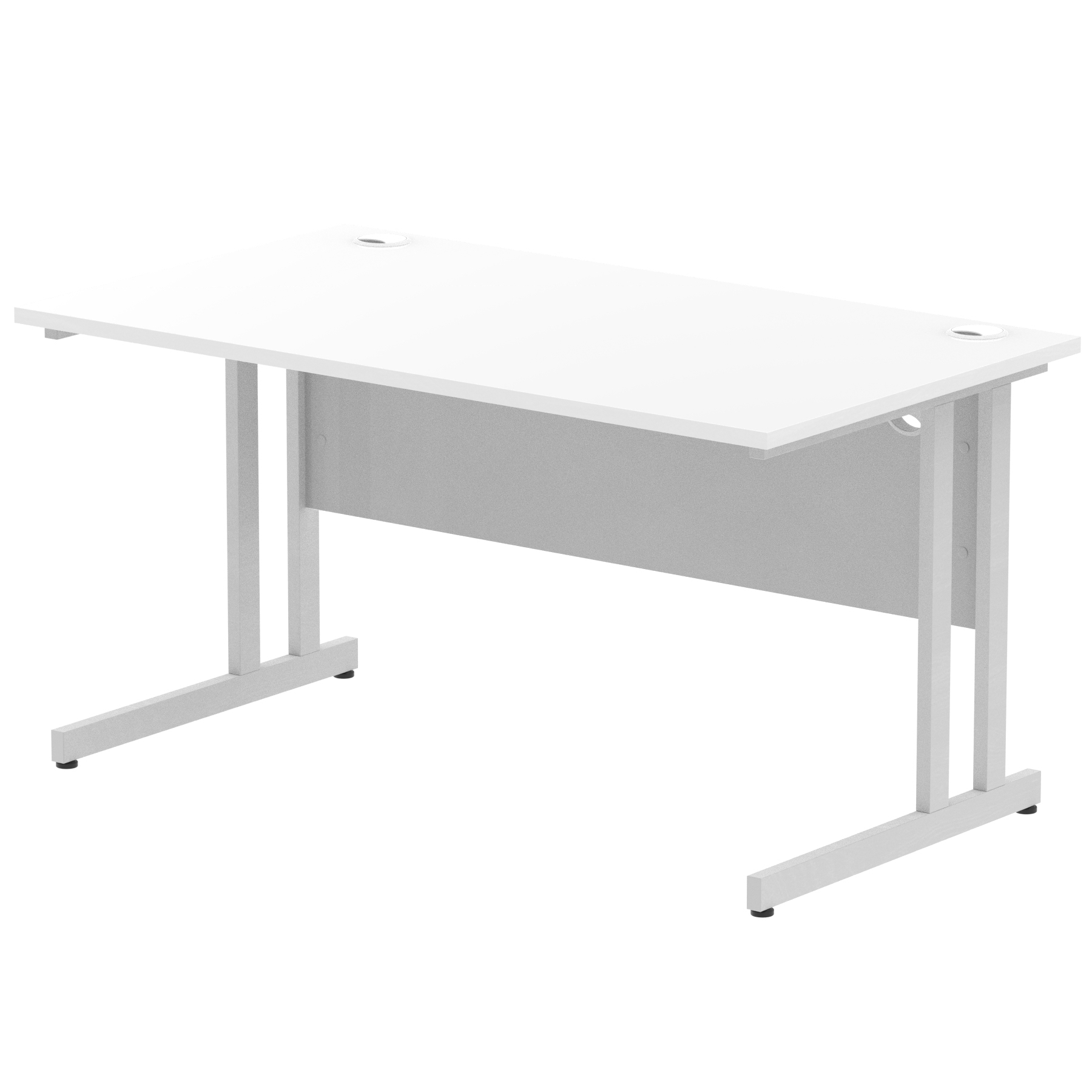 White / Silver Frame