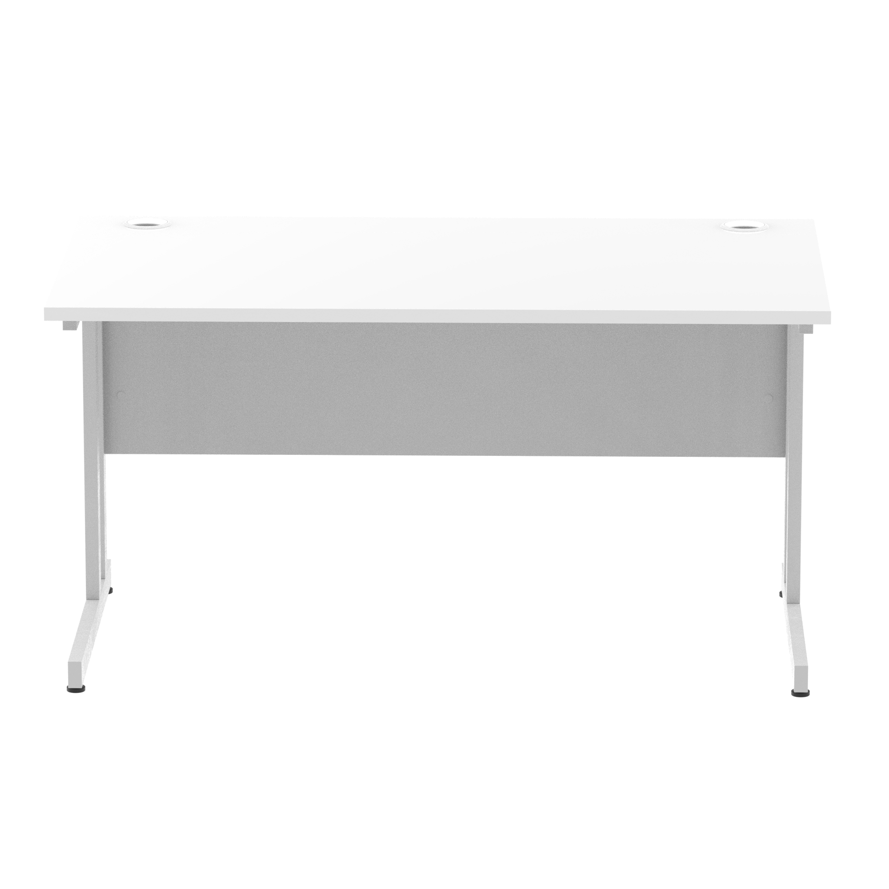 White / Silver Frame