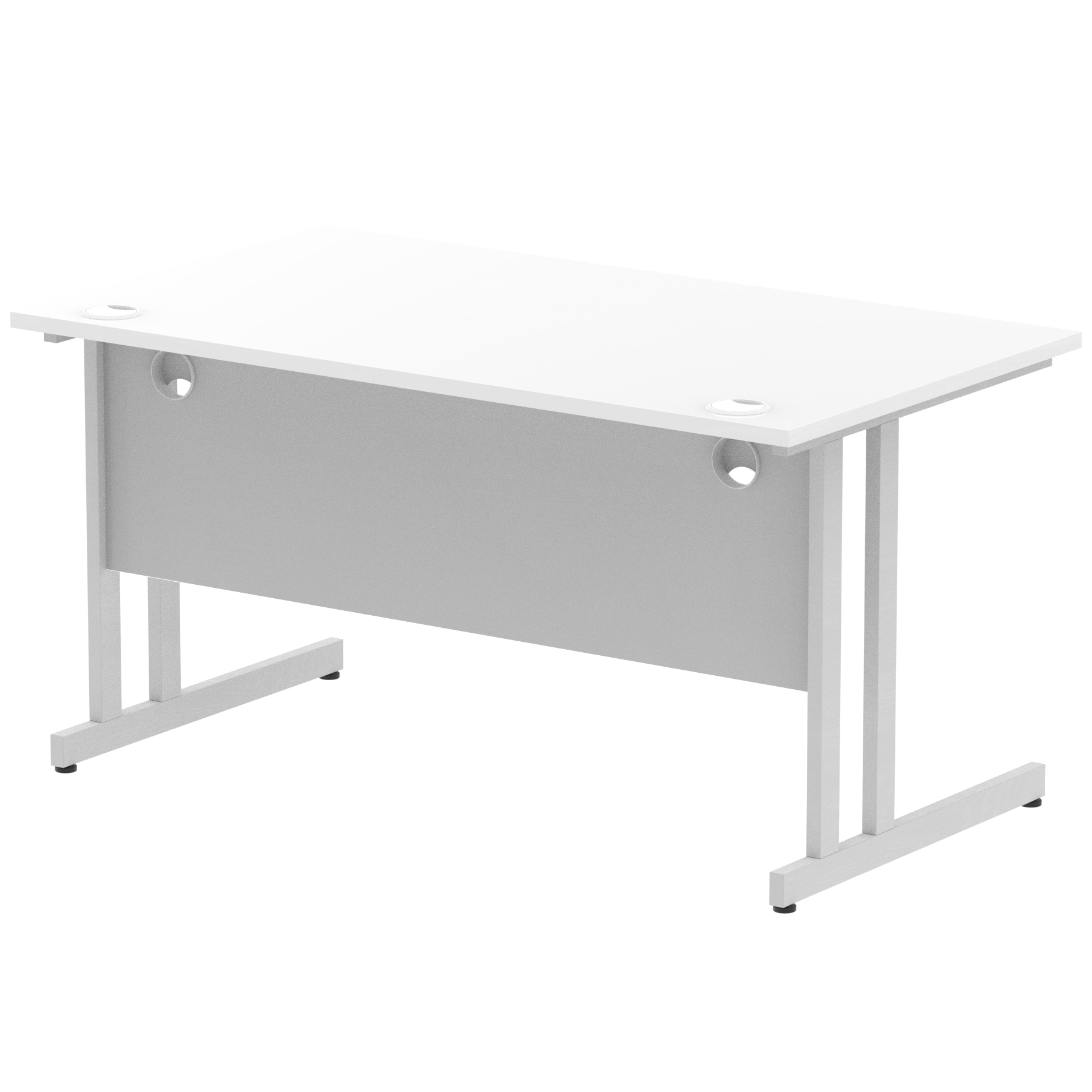 White / Silver Frame