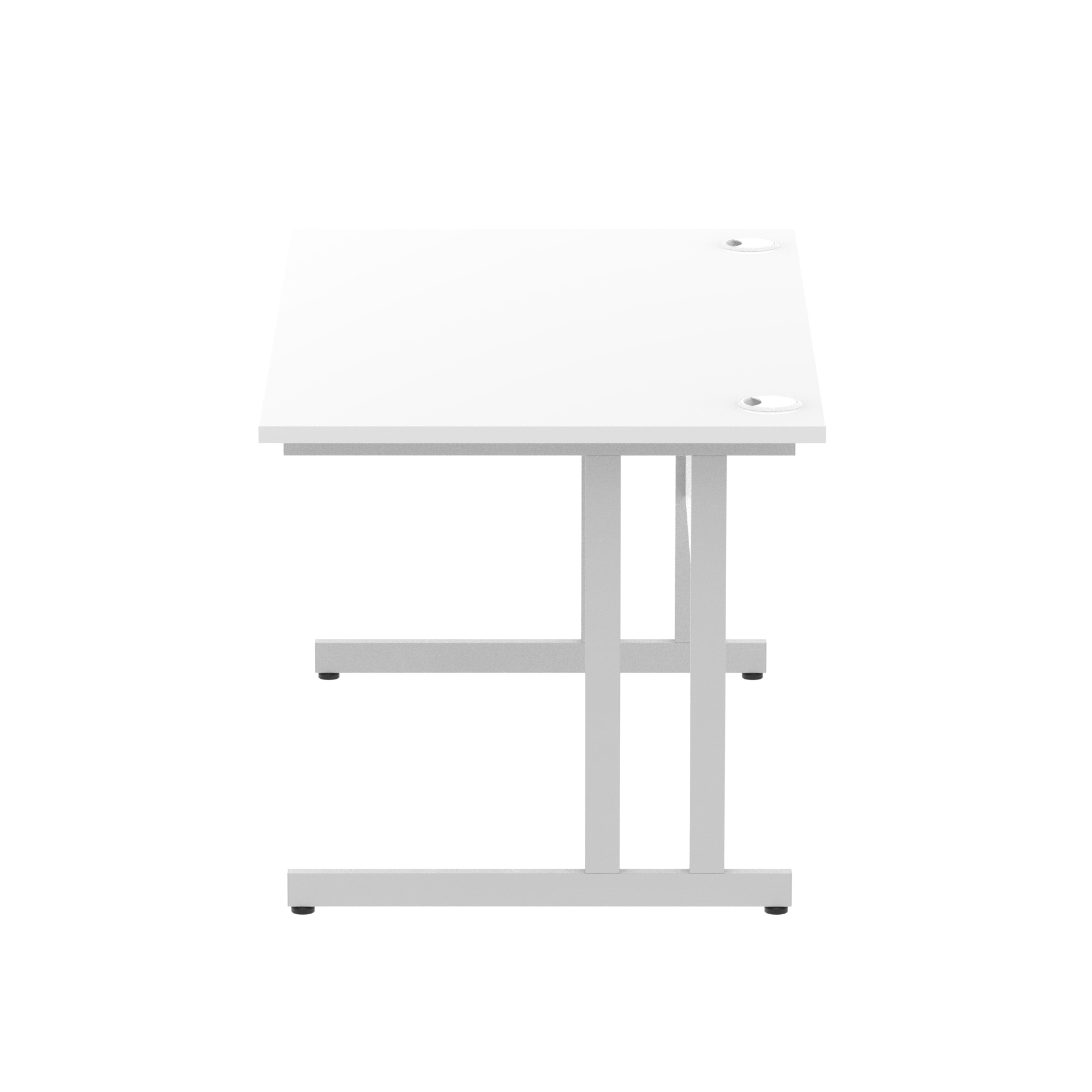 White / Silver Frame