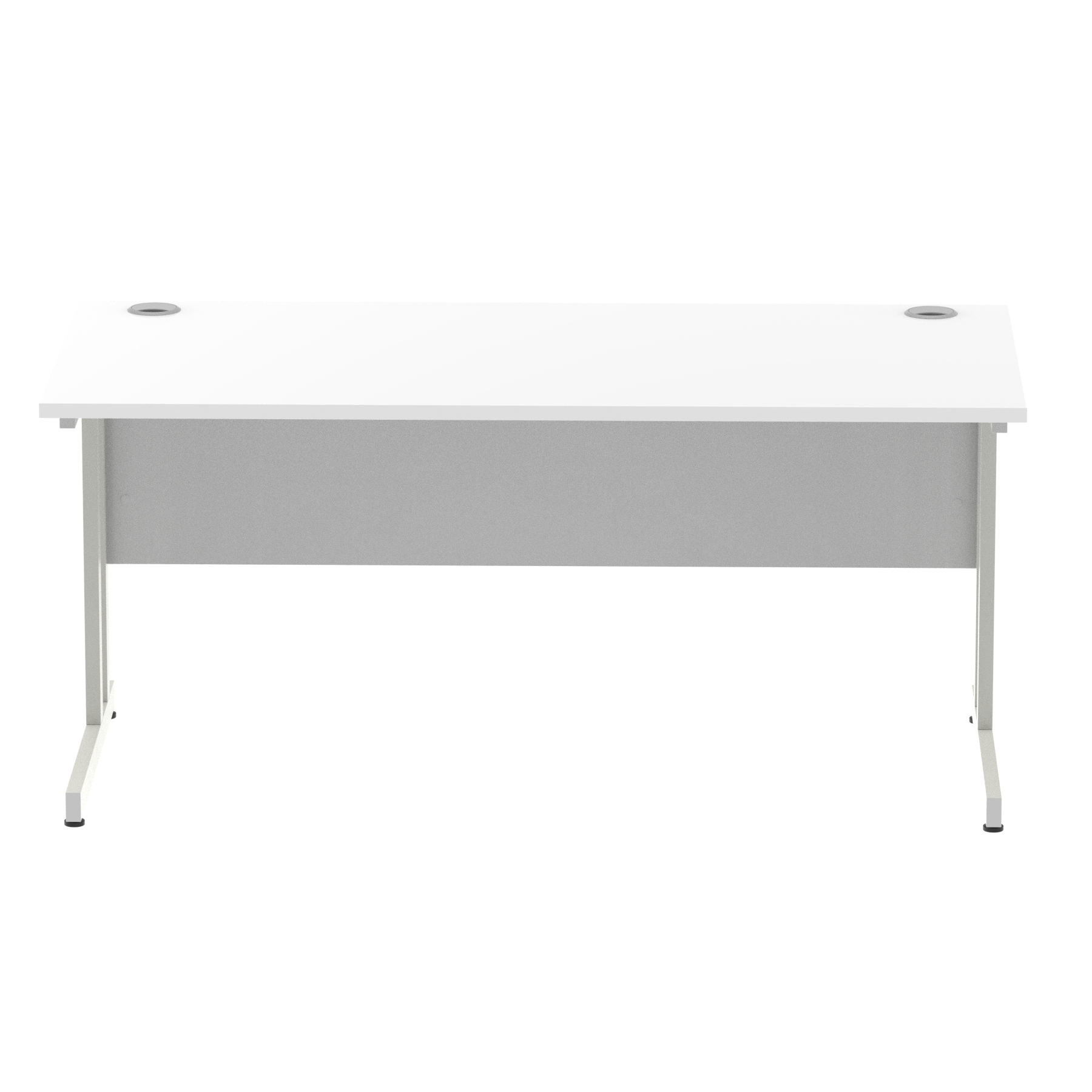 White / Silver Frame