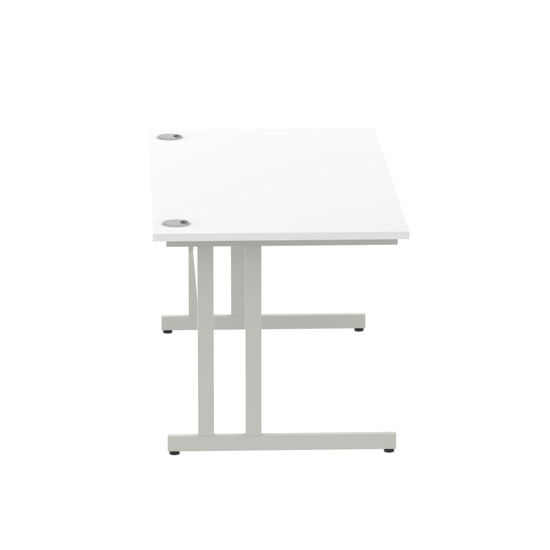 White / Silver Frame