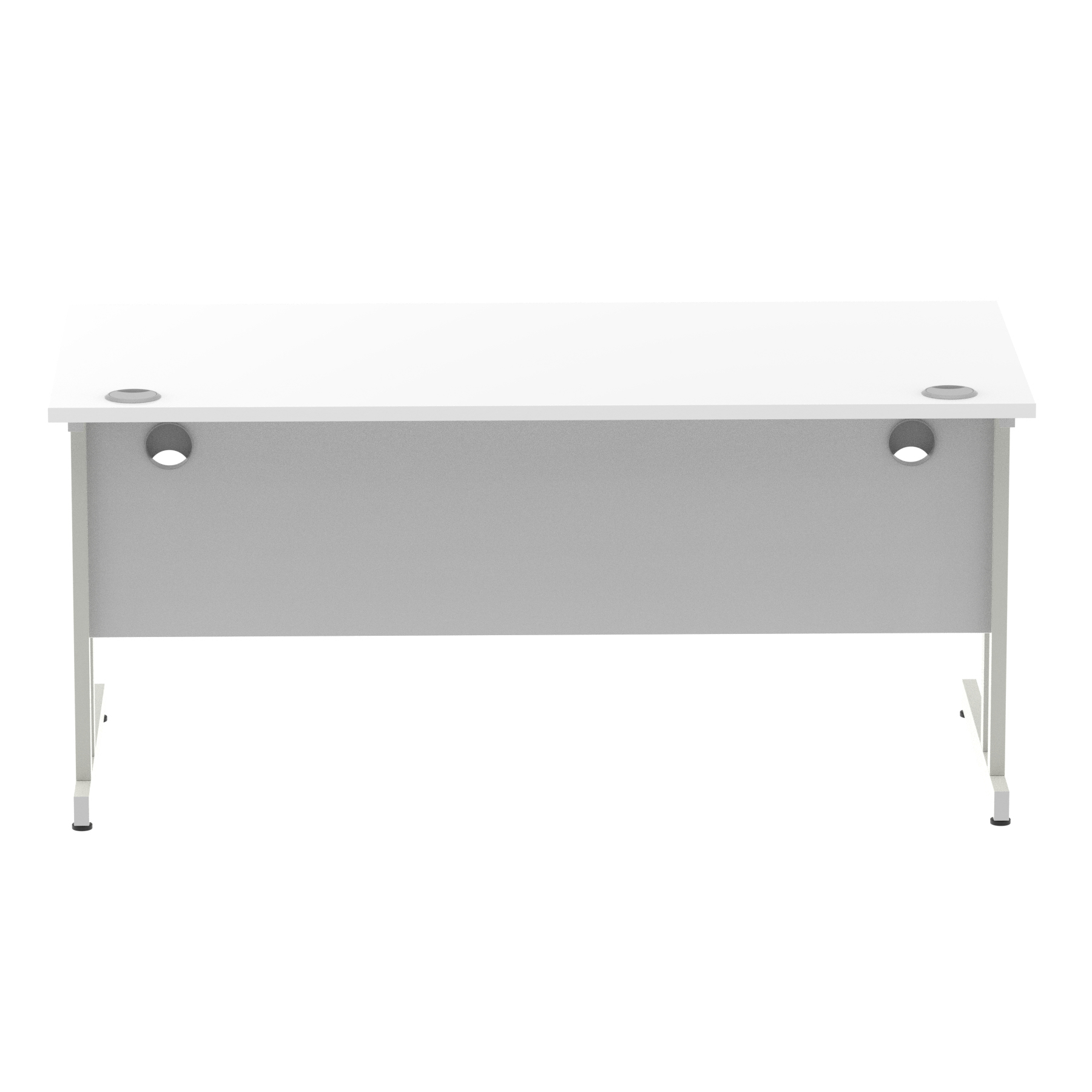 White / Silver Frame