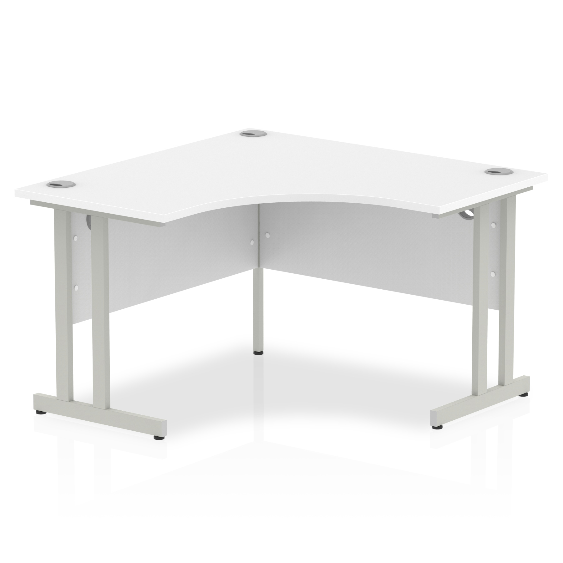 White / Silver Frame