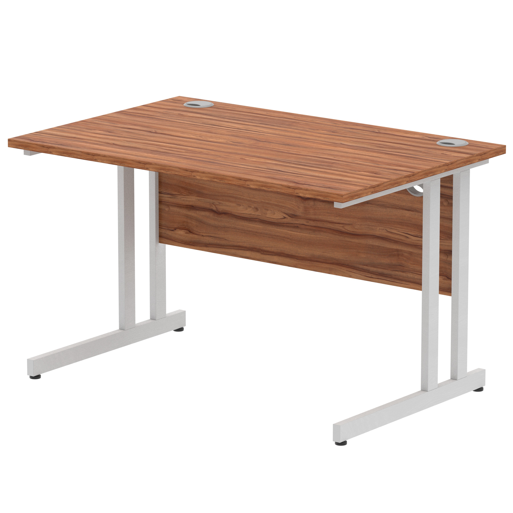 Walnut / Silver Frame