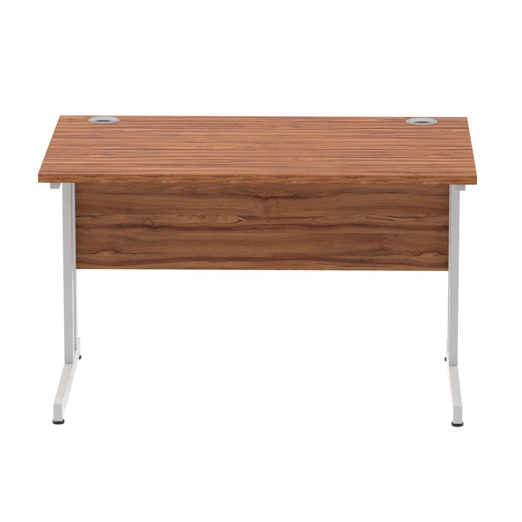 Walnut / Silver Frame