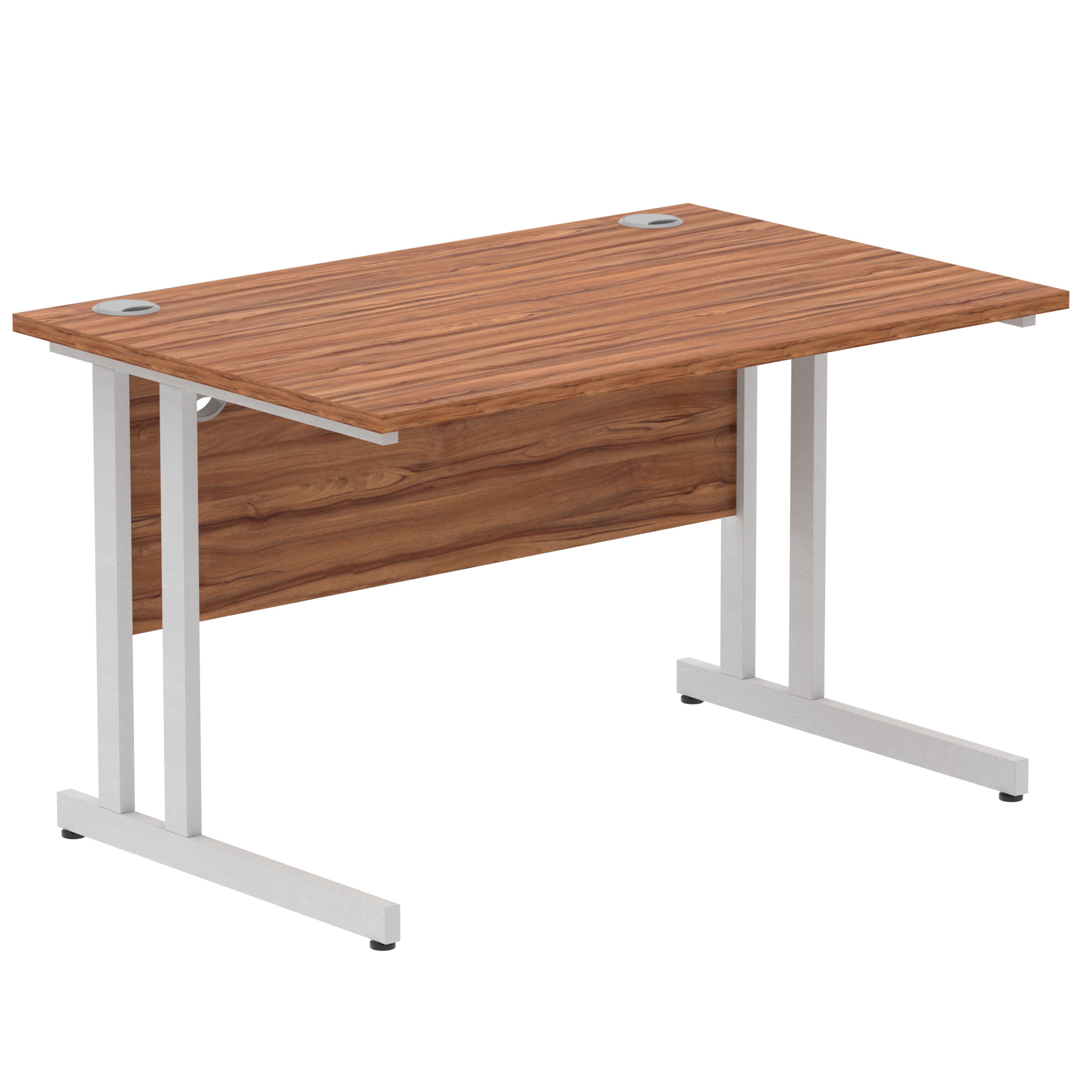 Walnut / Silver Frame