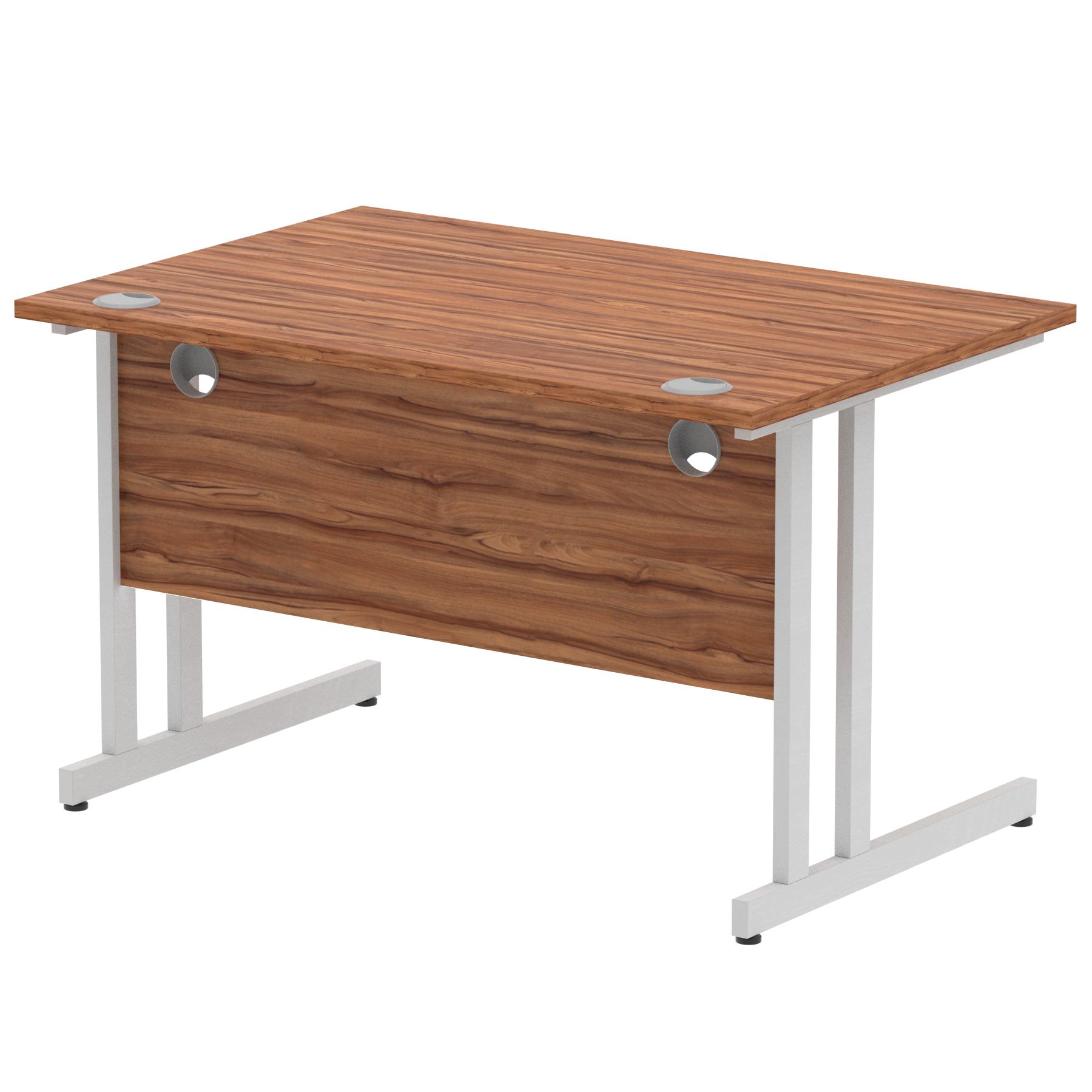 Walnut / Silver Frame