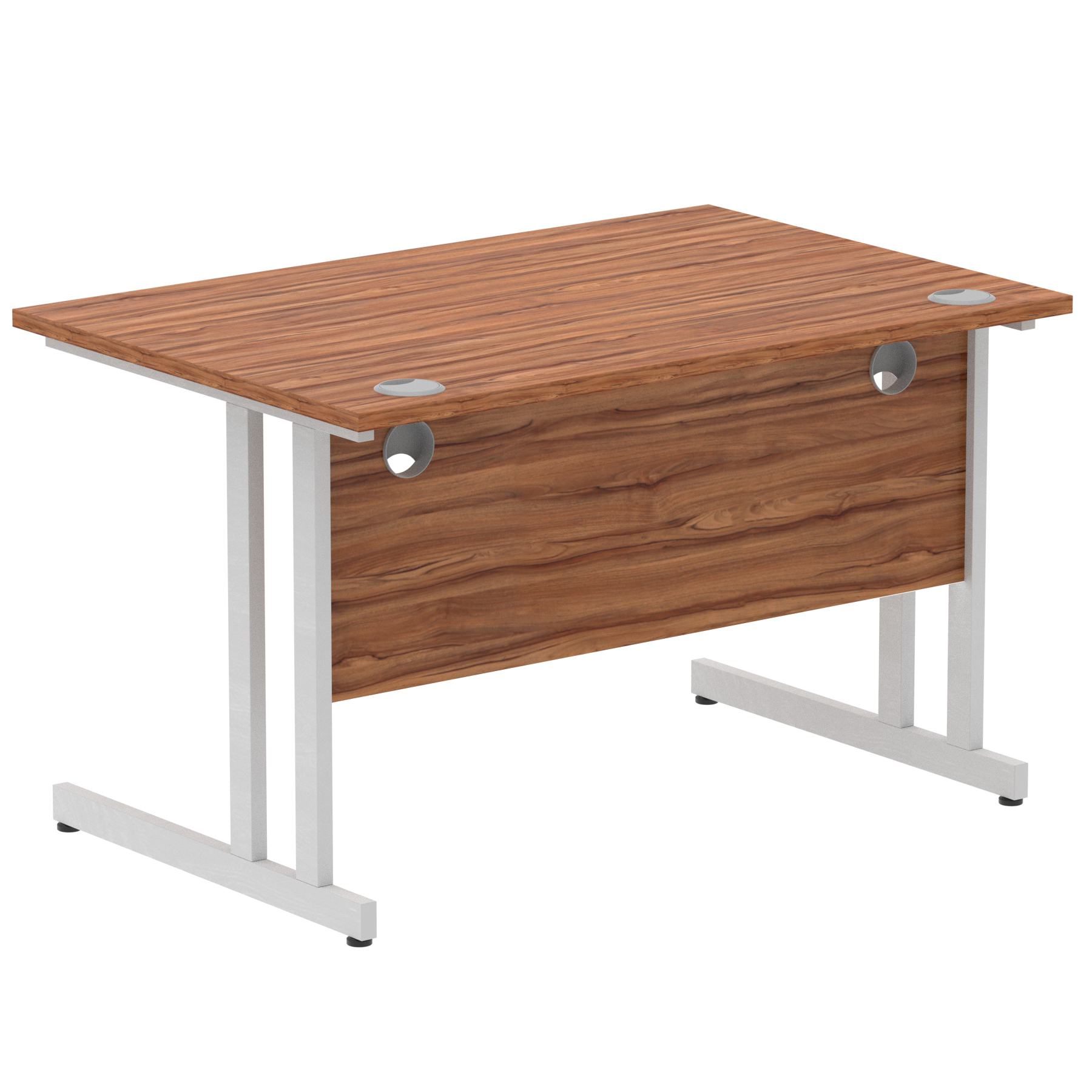 Walnut / Silver Frame