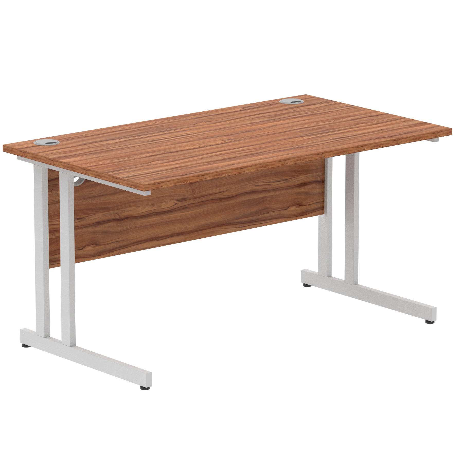 Walnut / Silver Frame