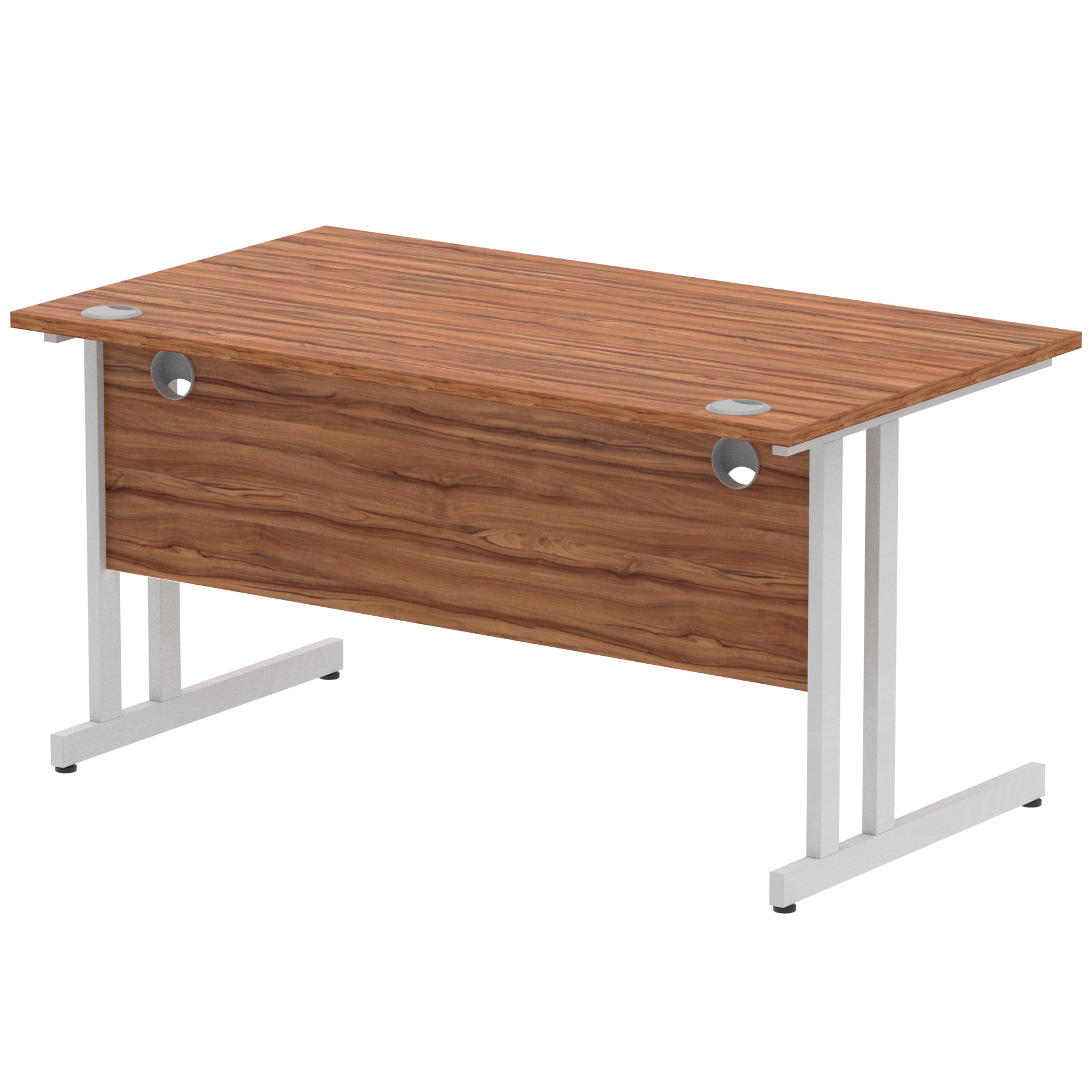 Walnut / Silver Frame