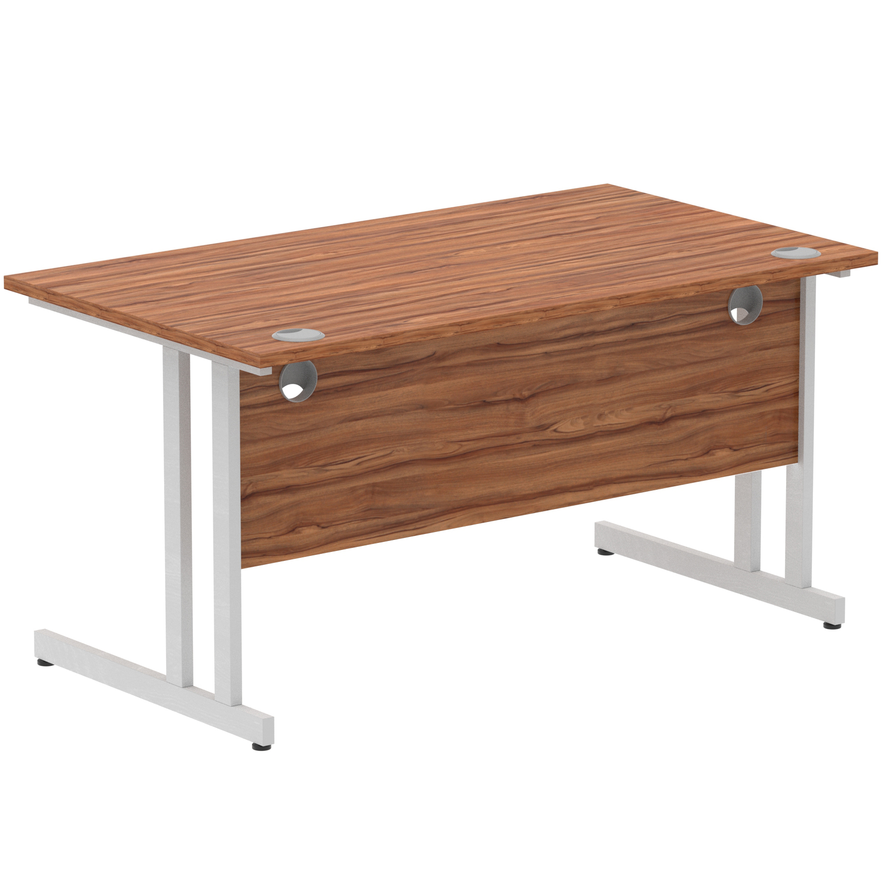 Walnut / Silver Frame