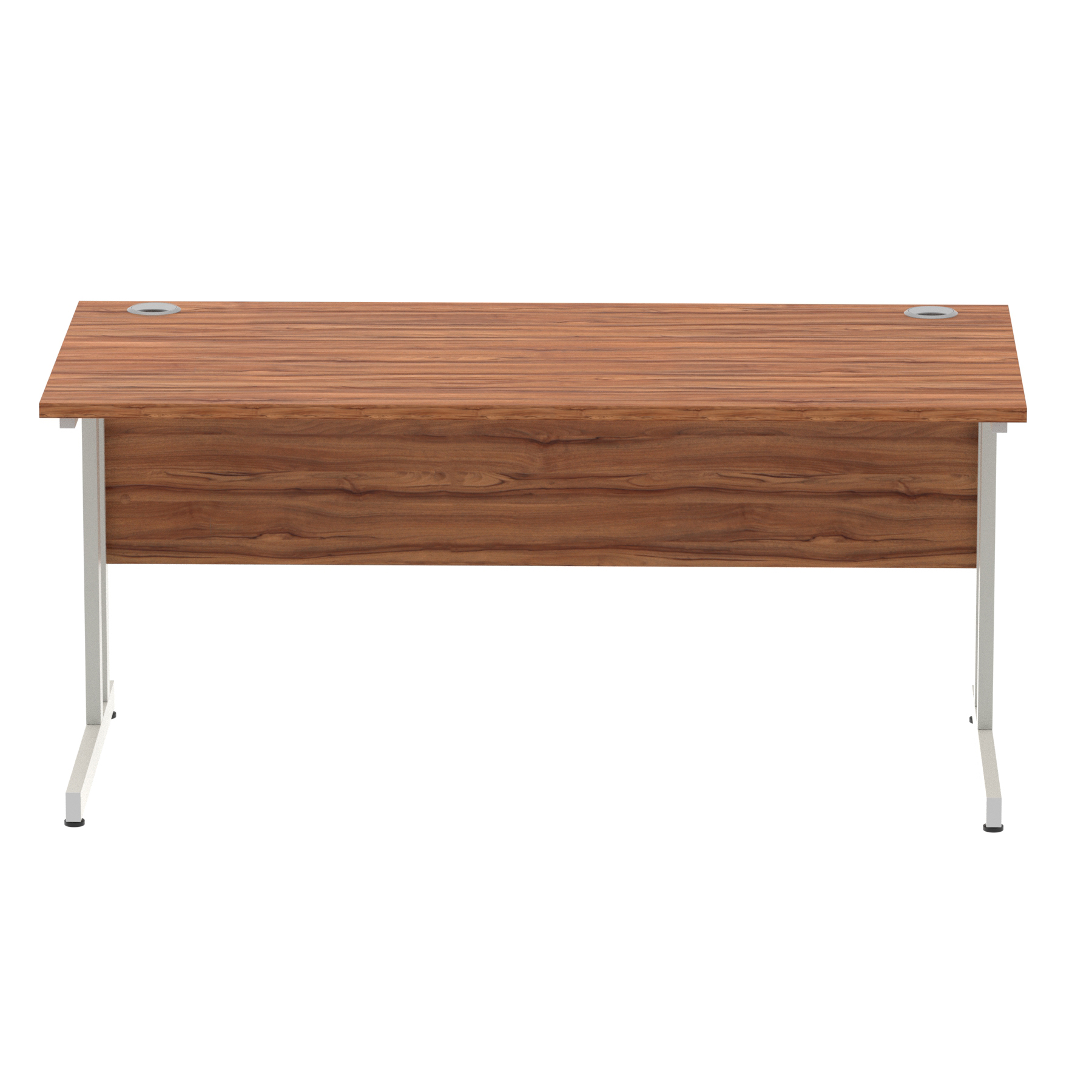 Walnut / Silver Frame