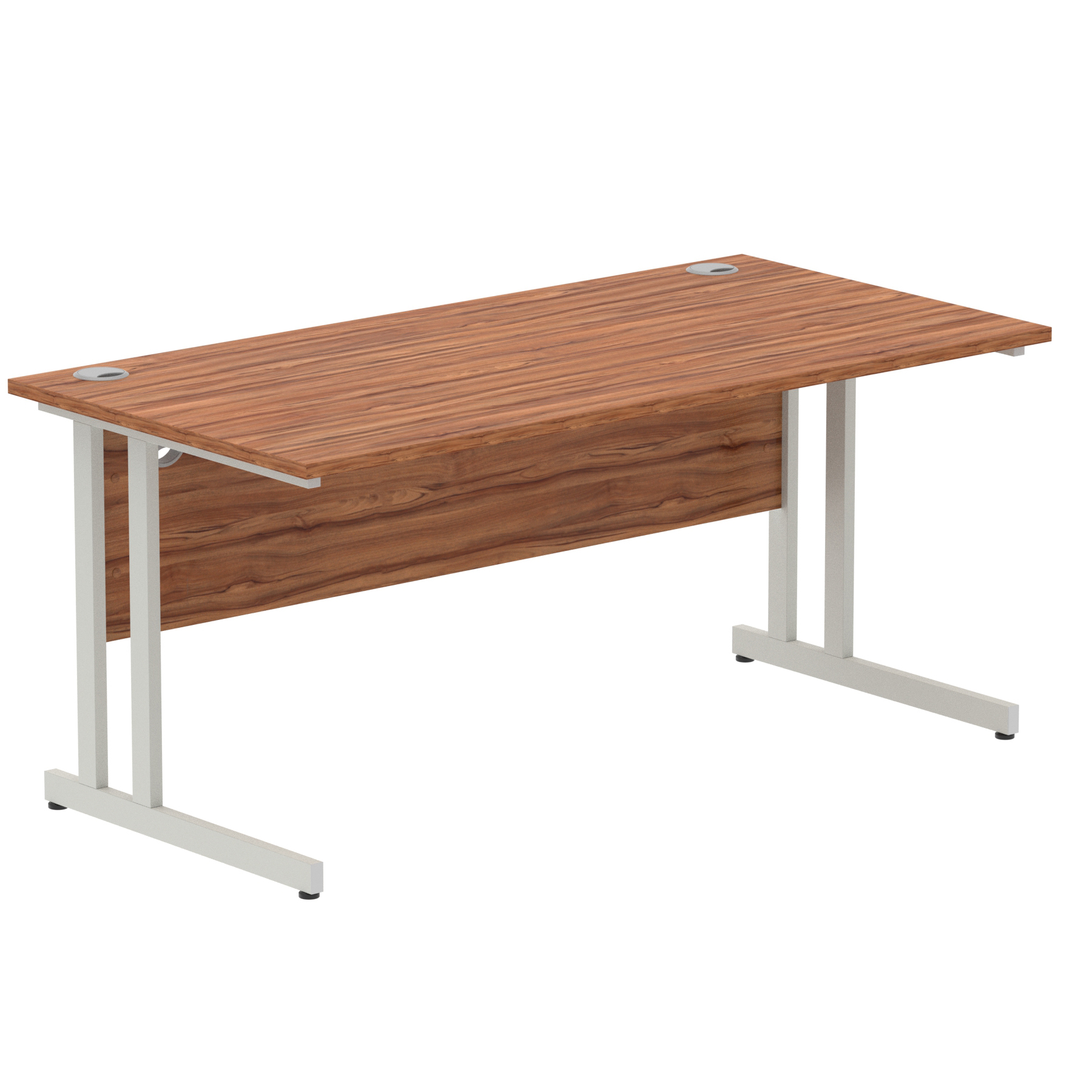 Walnut / Silver Frame
