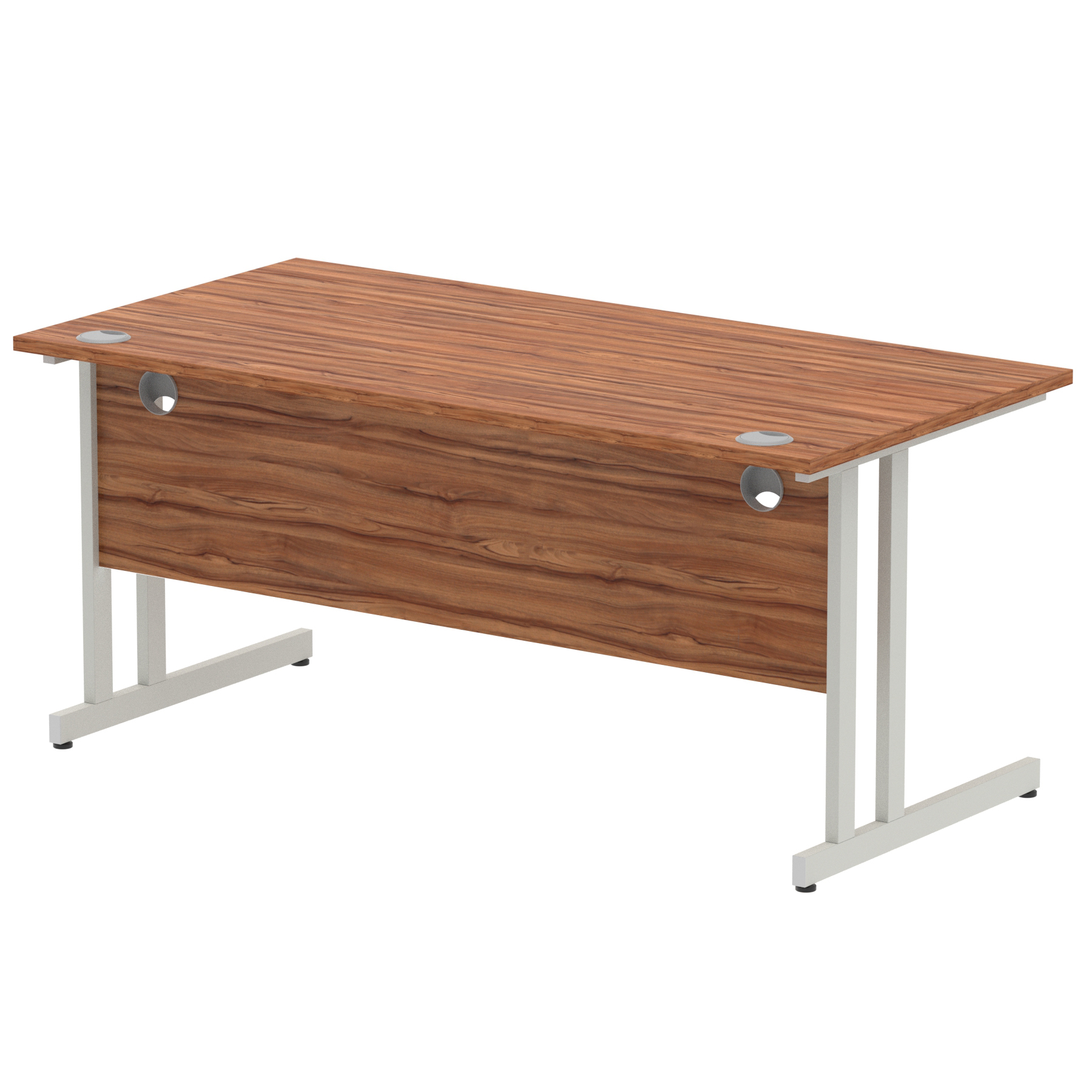 Walnut / Silver Frame