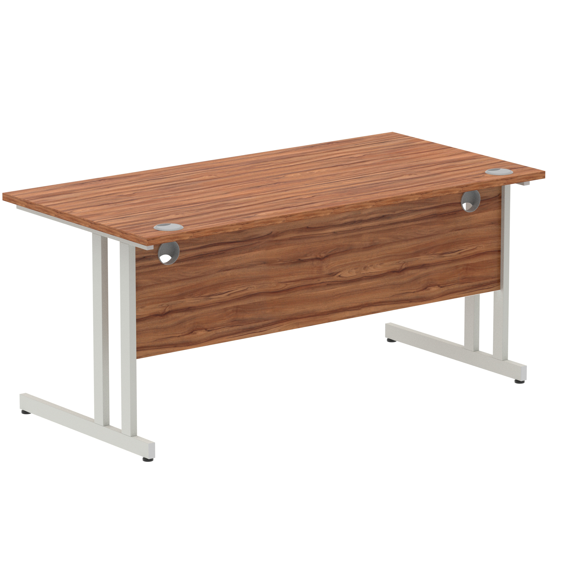 Walnut / Silver Frame