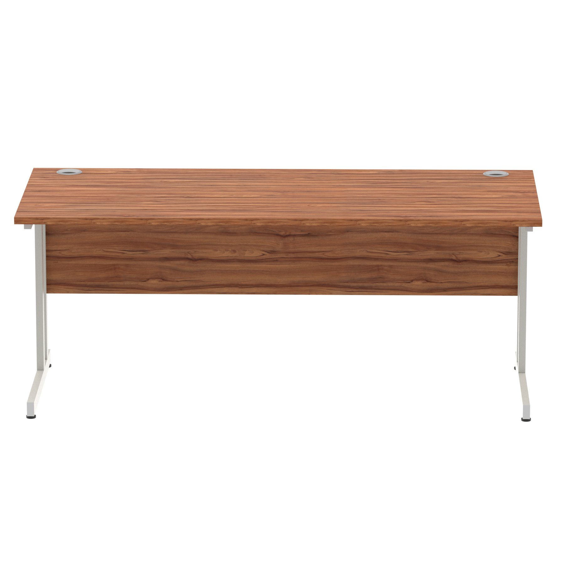 Walnut / Silver Frame