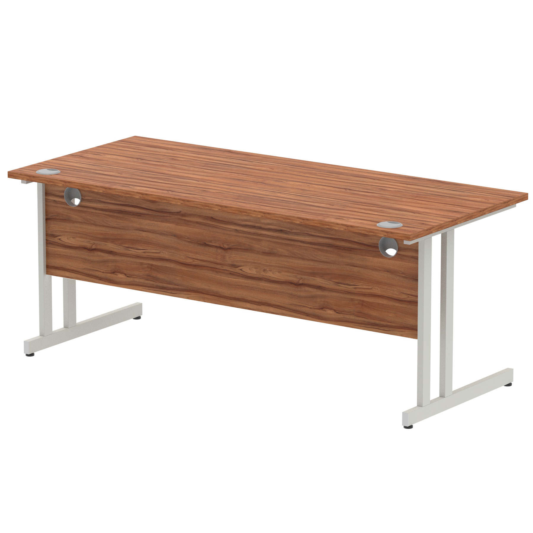 Walnut / Silver Frame