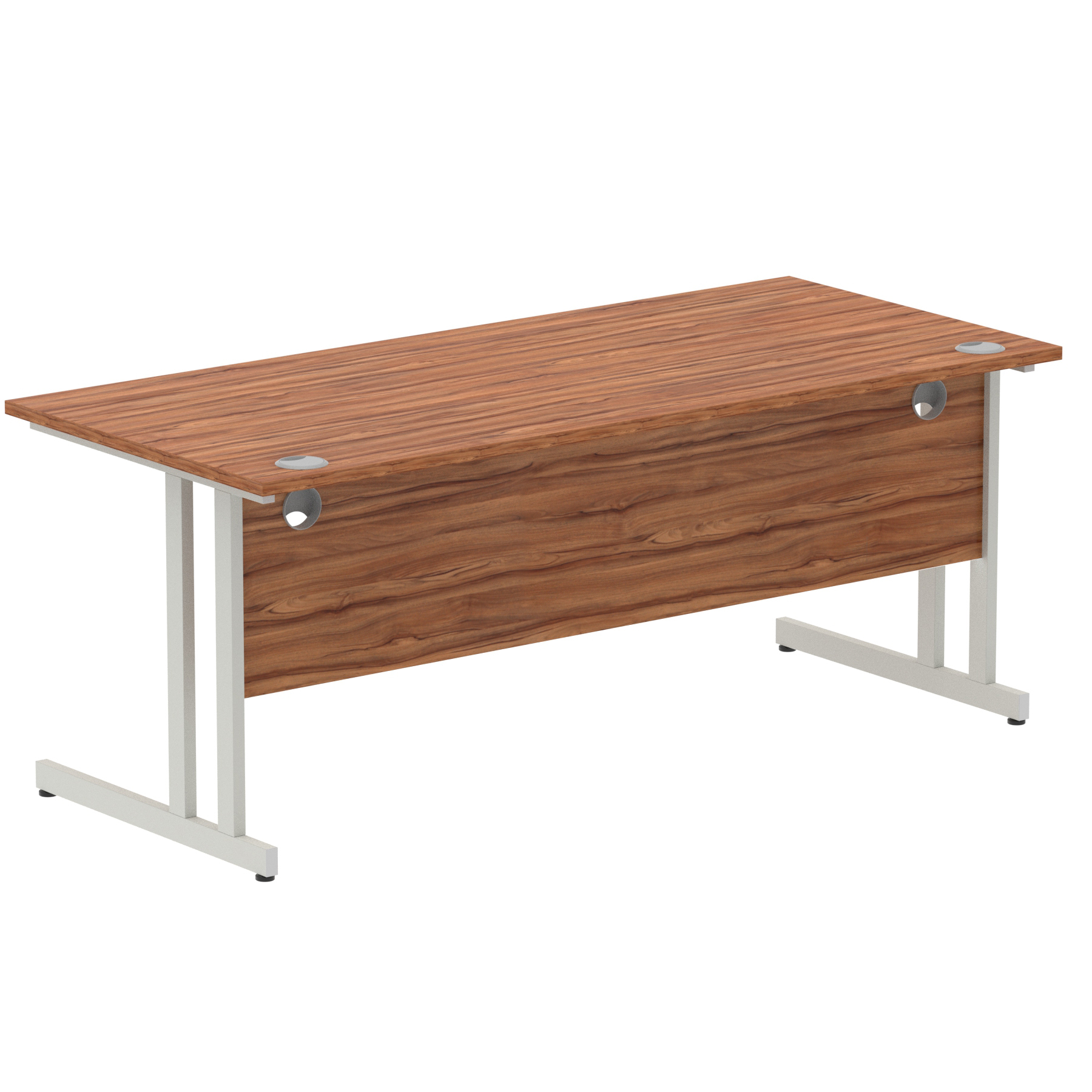 Walnut / Silver Frame