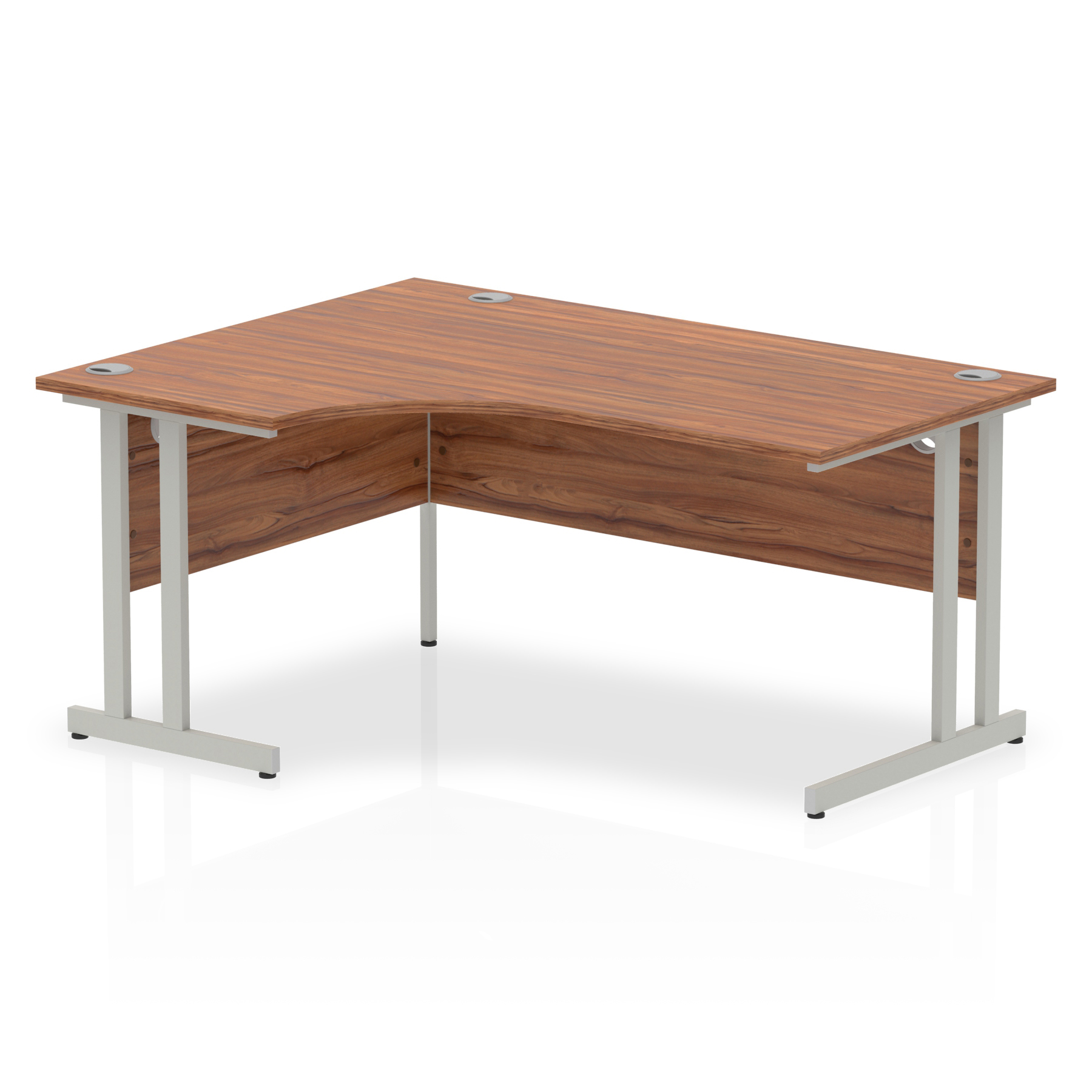 Walnut / Silver Frame