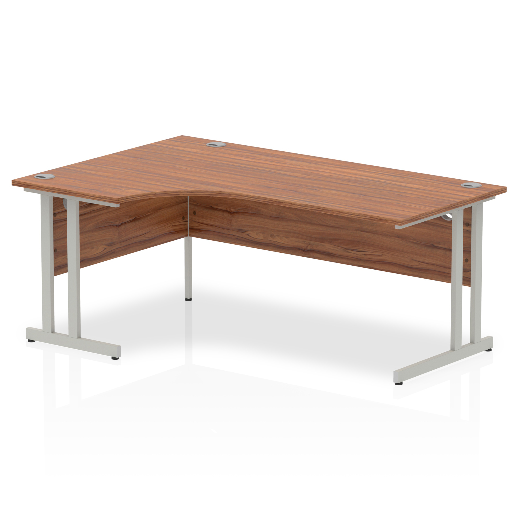 Walnut / Silver Frame