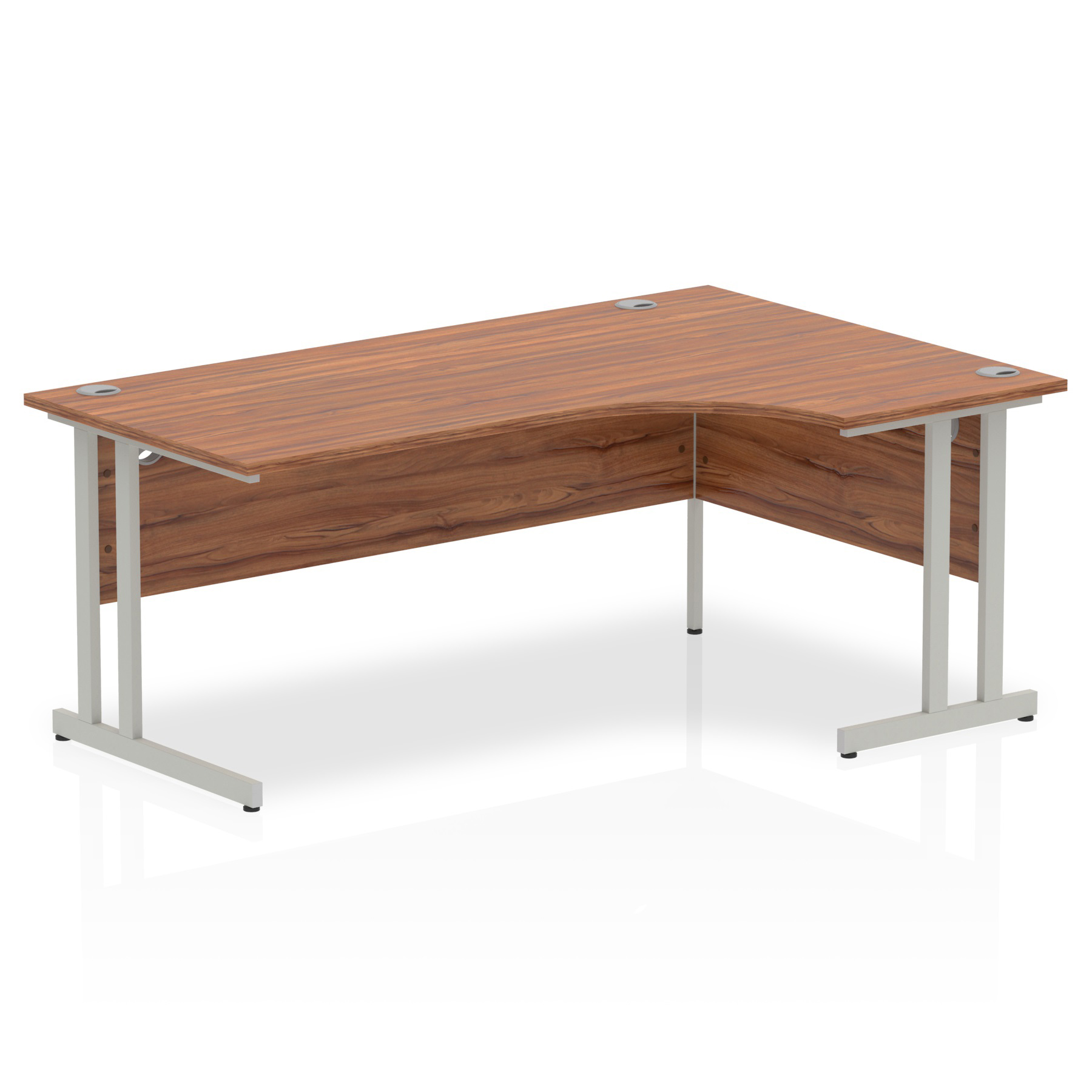 Walnut / Silver Frame