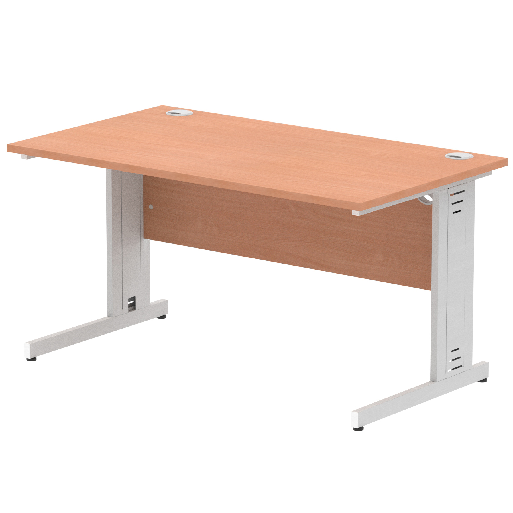 Beech / Silver Frame