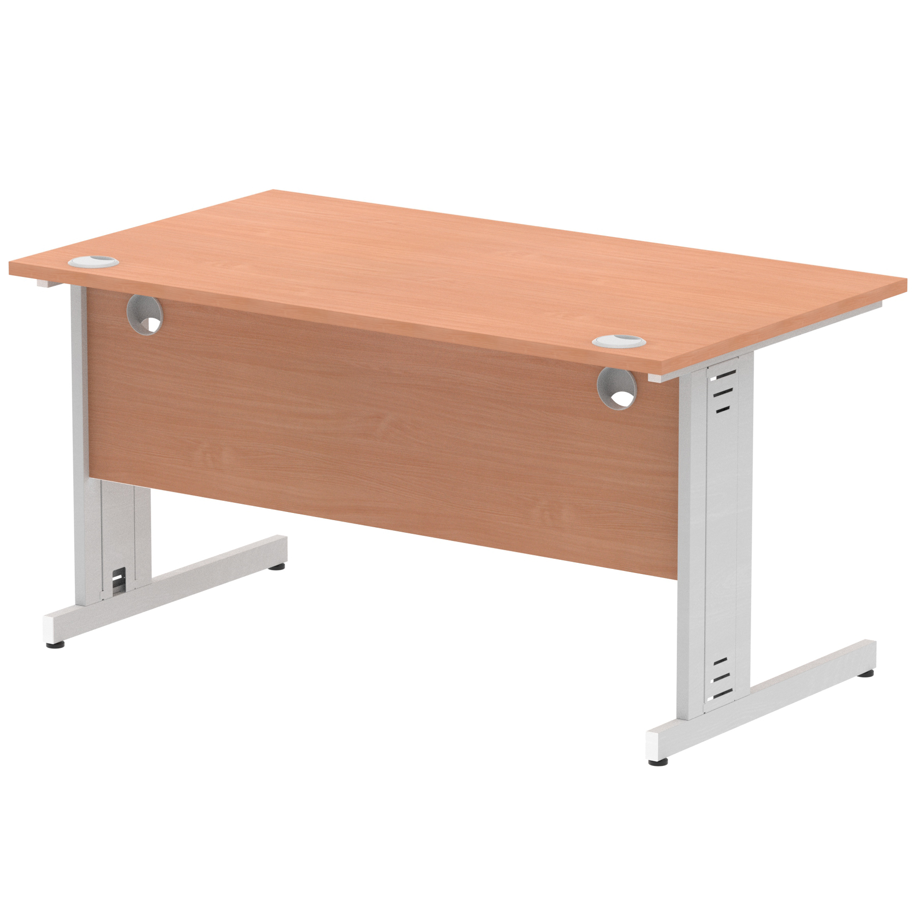Beech / Silver Frame