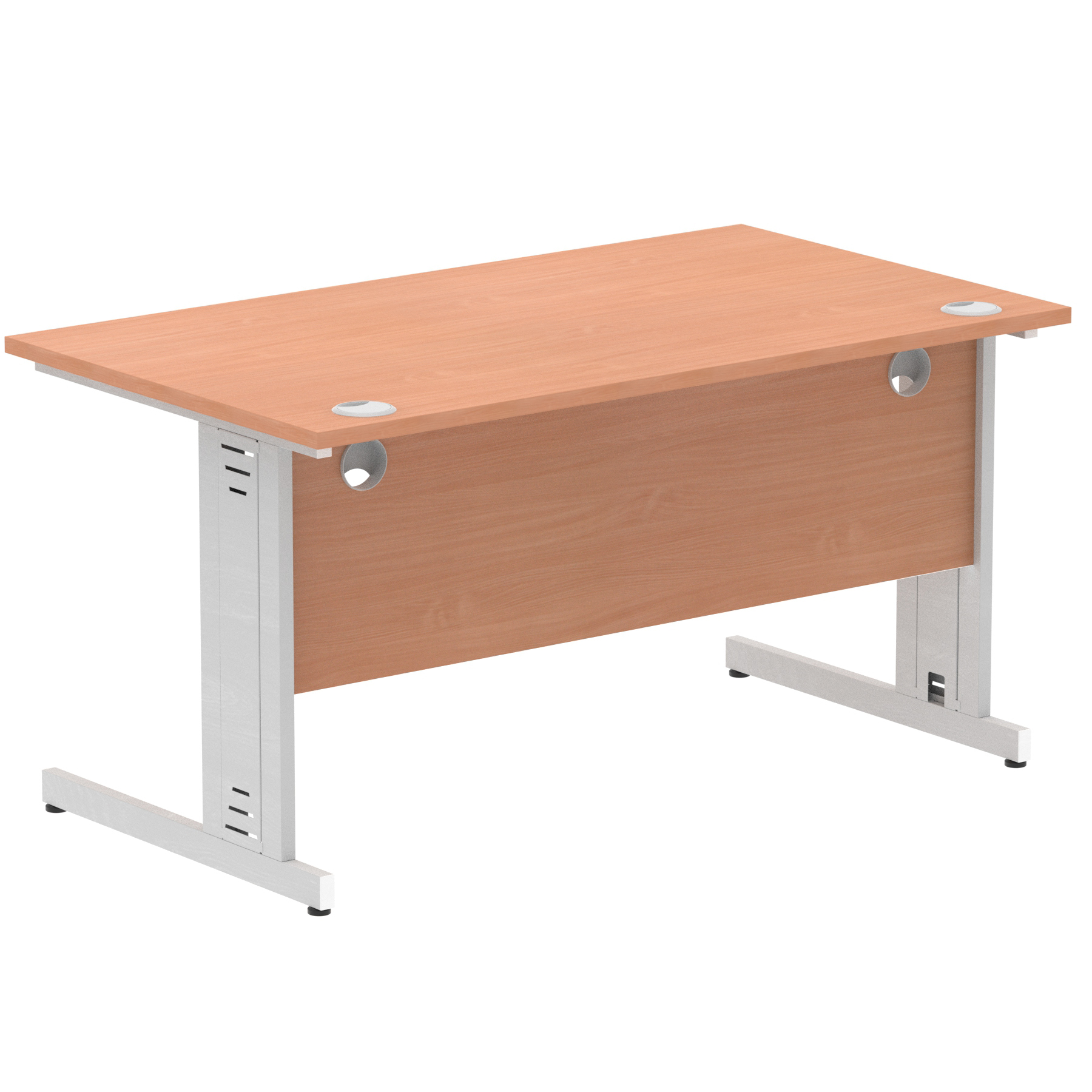 Beech / Silver Frame