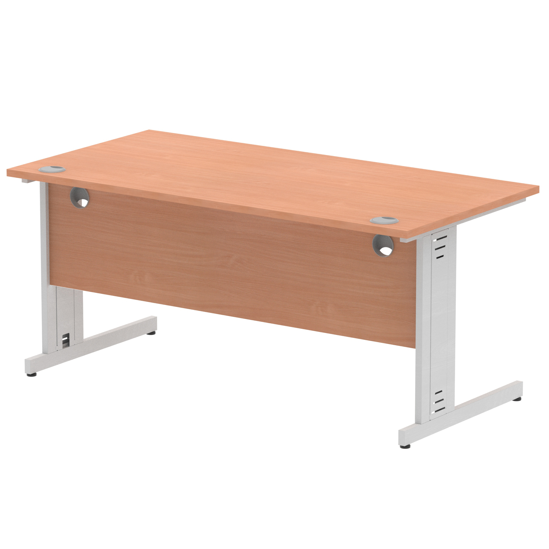 Beech / Silver Frame
