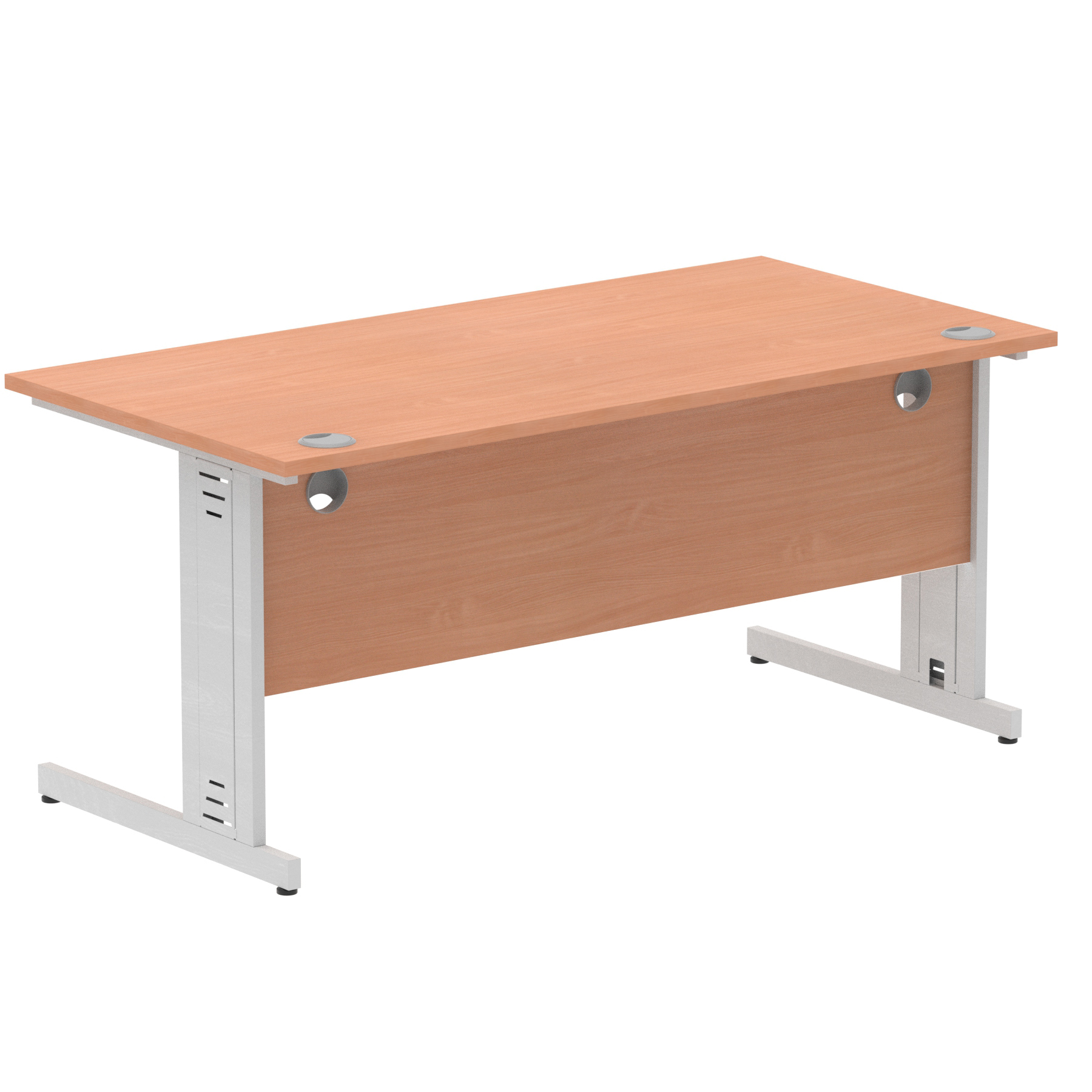 Beech / Silver Frame