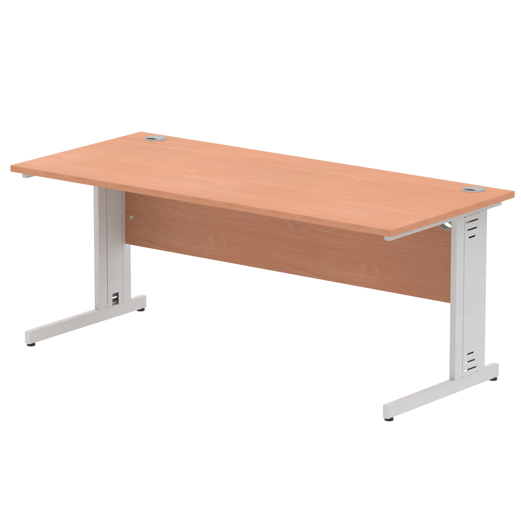 Beech / Silver Frame