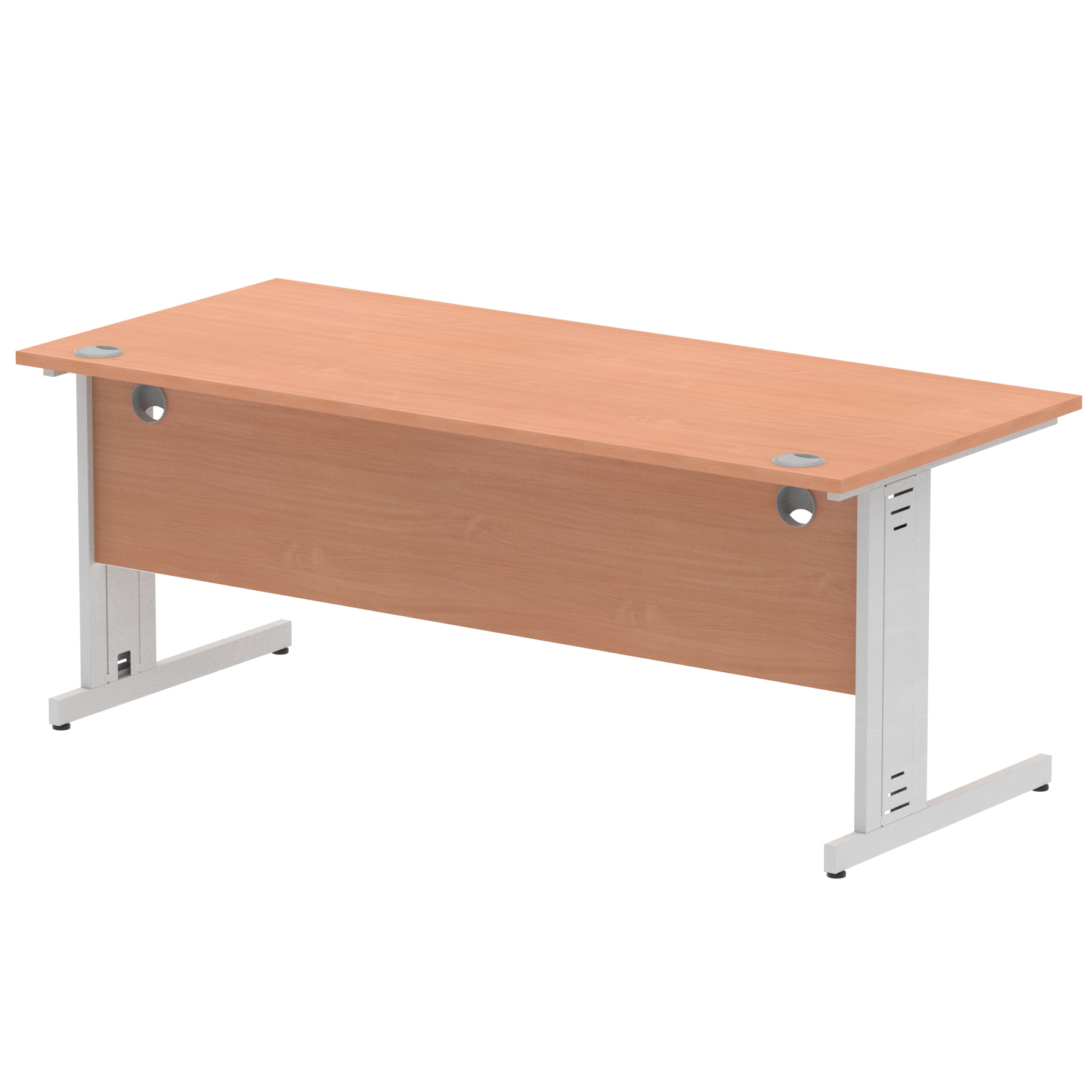 Beech / Silver Frame