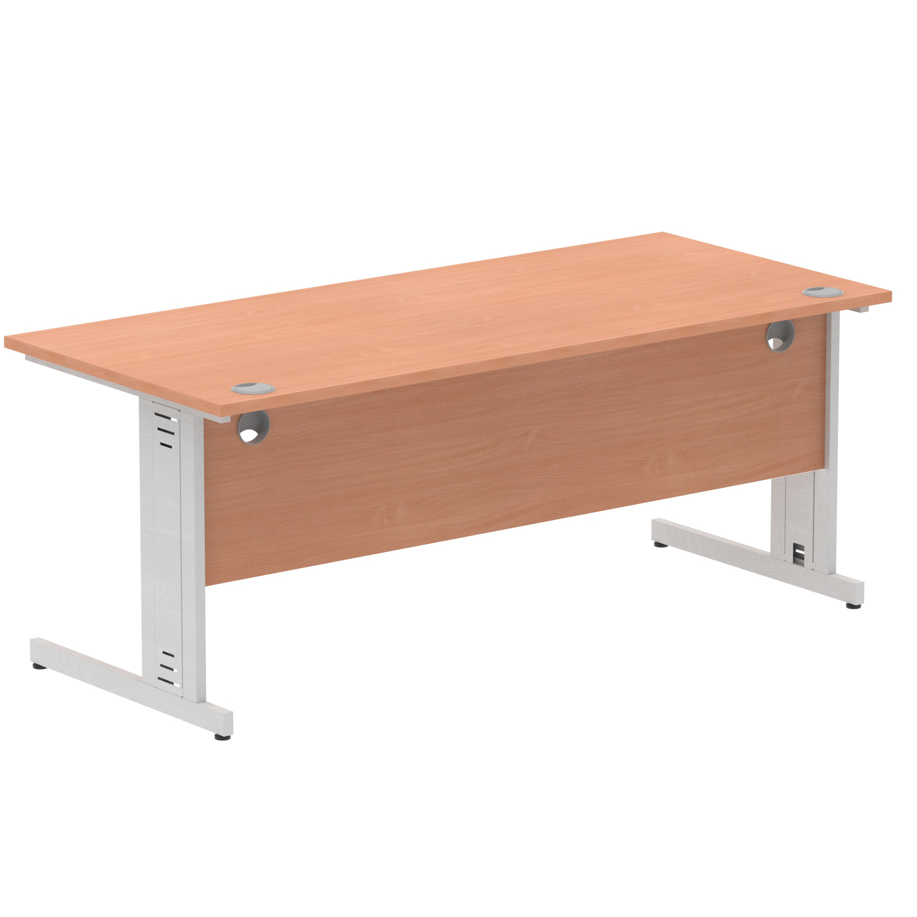 Beech / Silver Frame