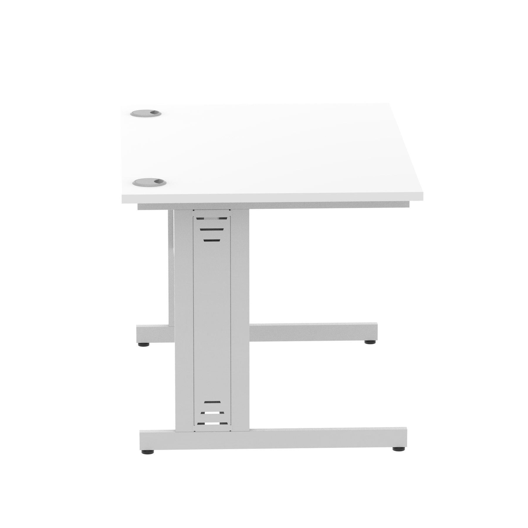 White / Silver Frame