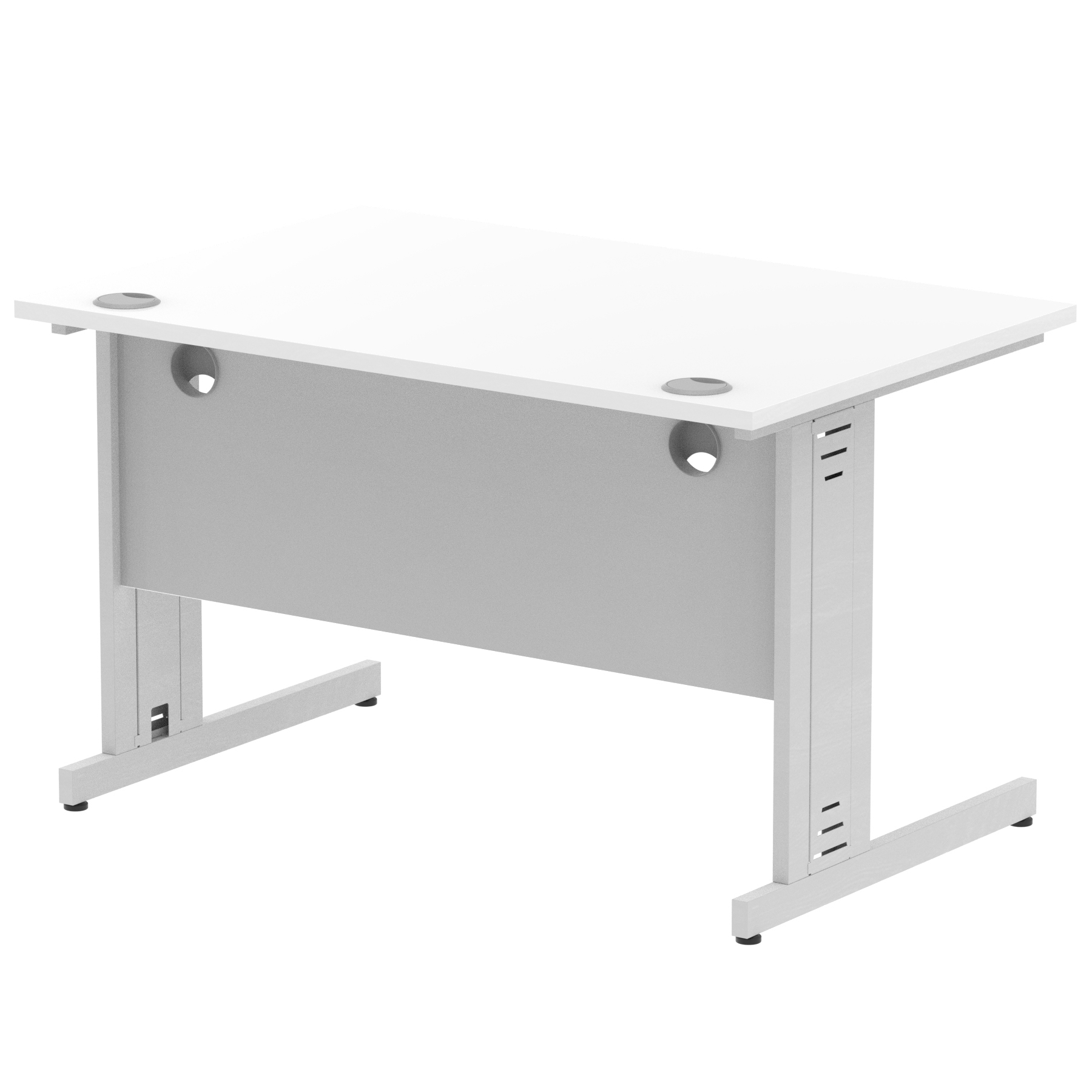 White / Silver Frame