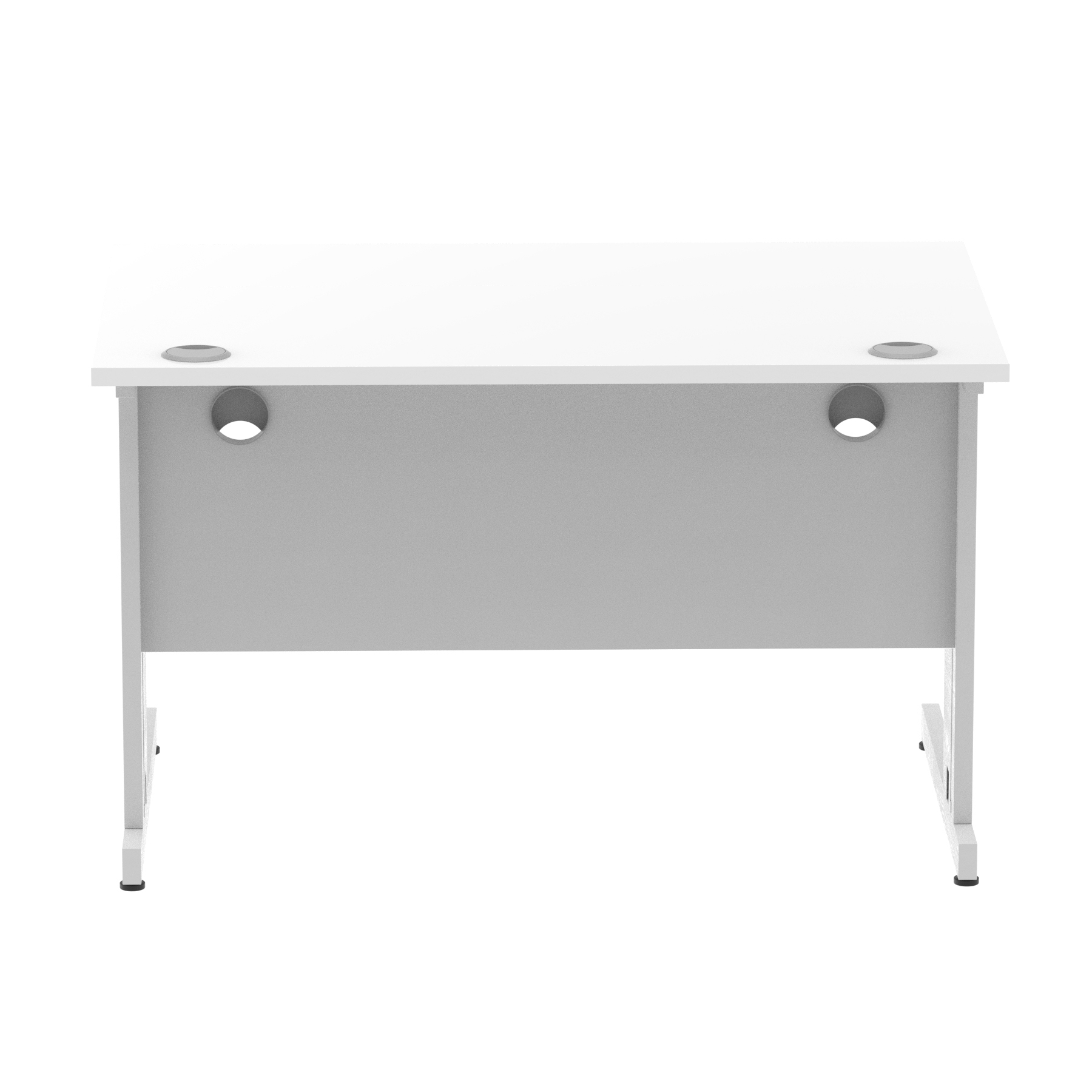 White / Silver Frame