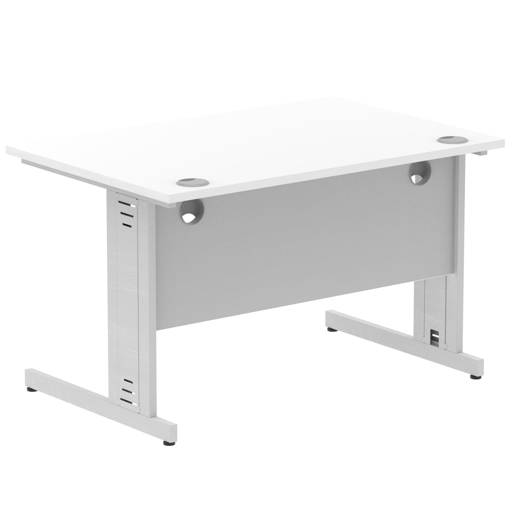 White / Silver Frame